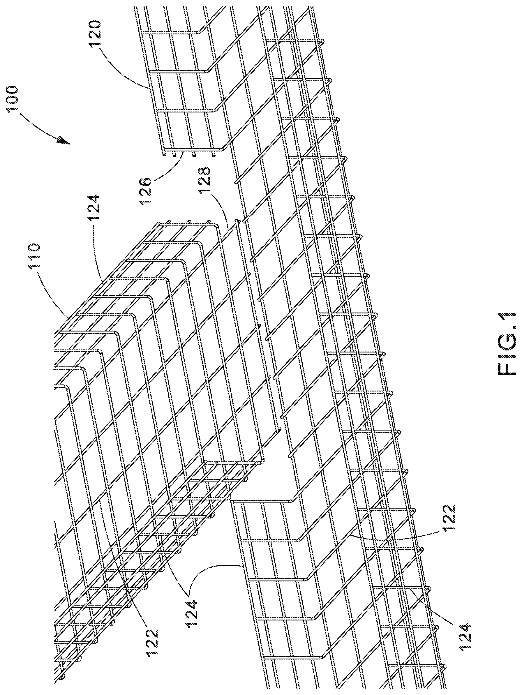 Patent US11784475 — Intersection system for overhead cable trays — Figure 1