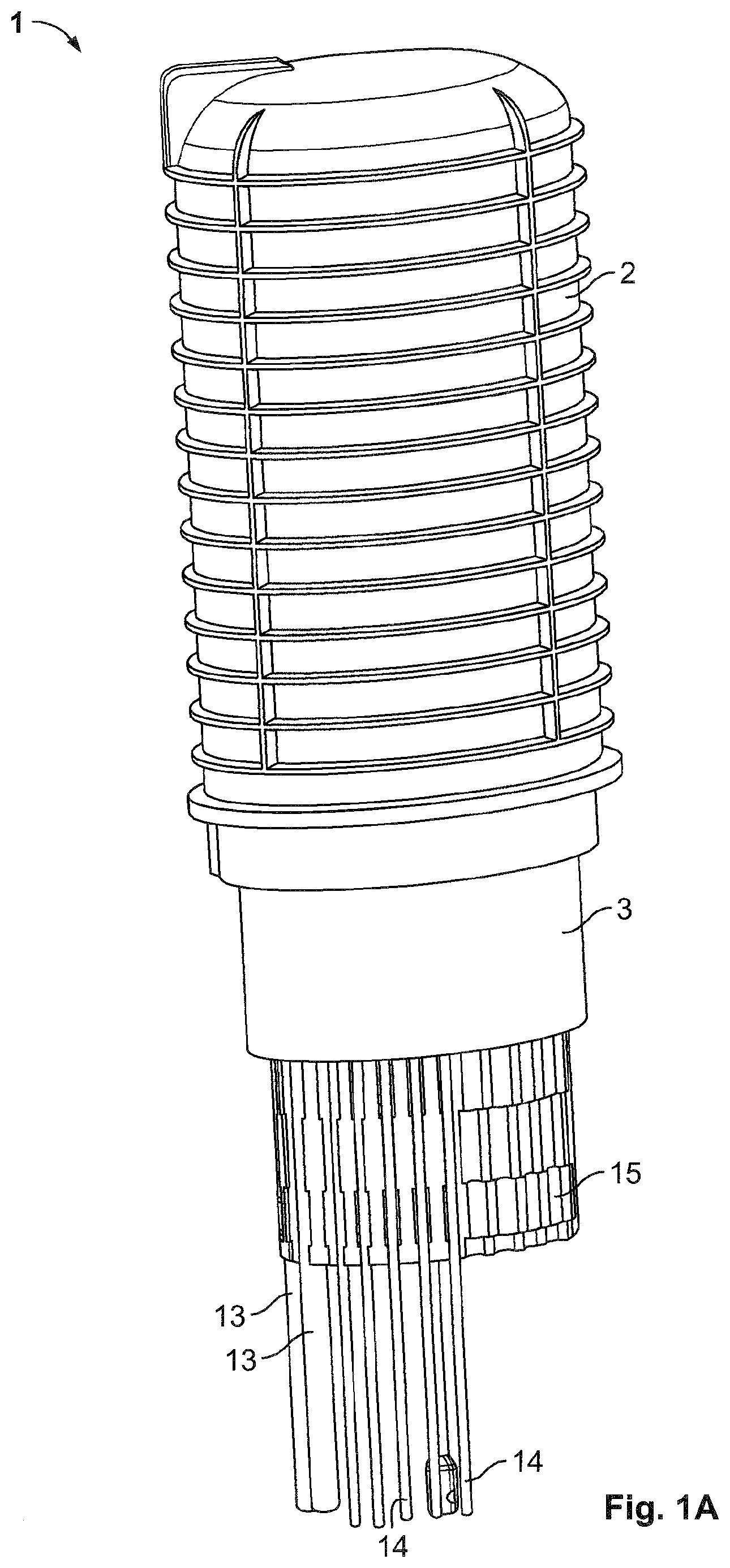 Patent US11784480 — Gel sealing device — Figure 1