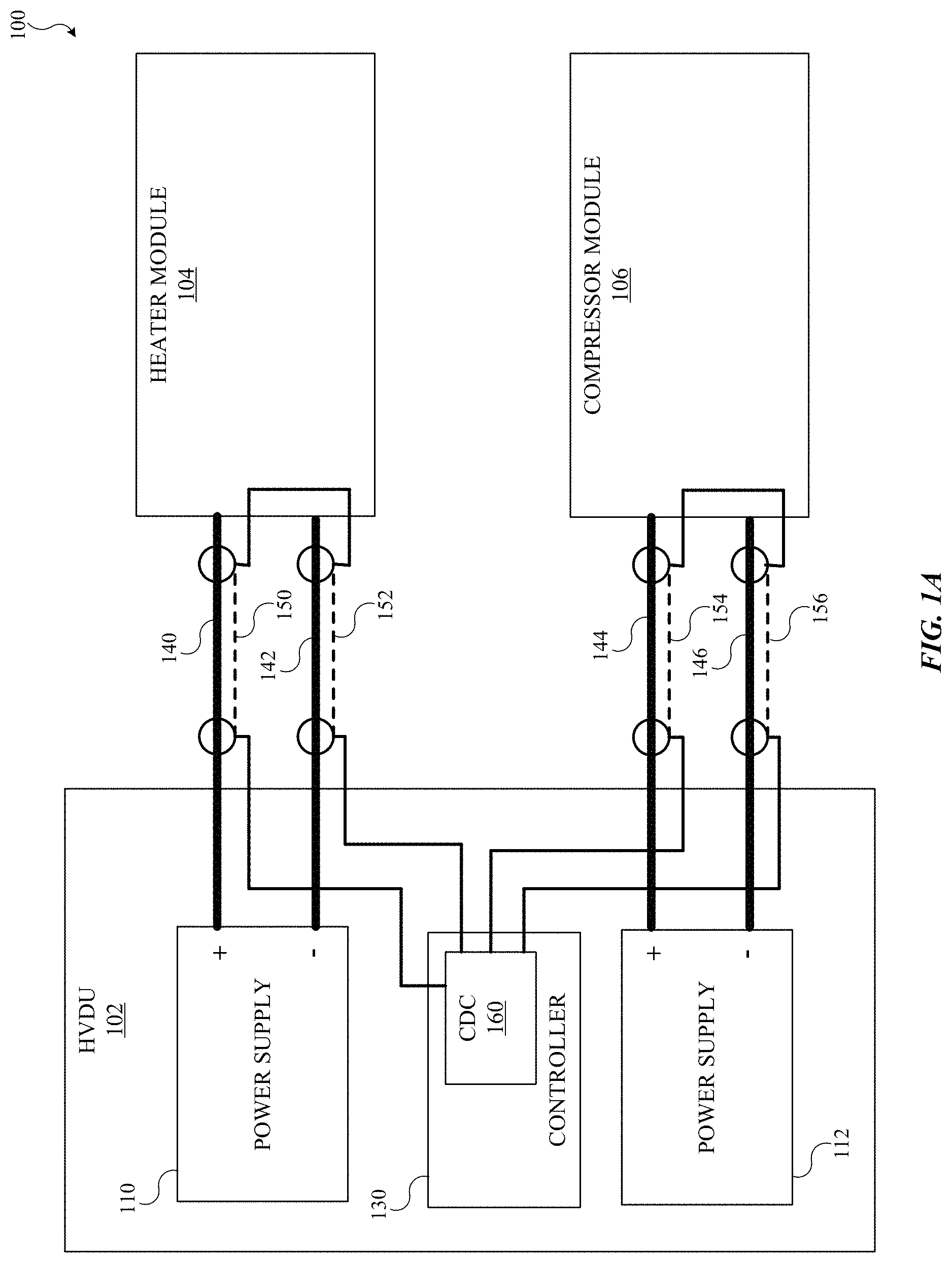 Patent US11784482 — Electrical connection monitoring using cable shielding — Figure 1