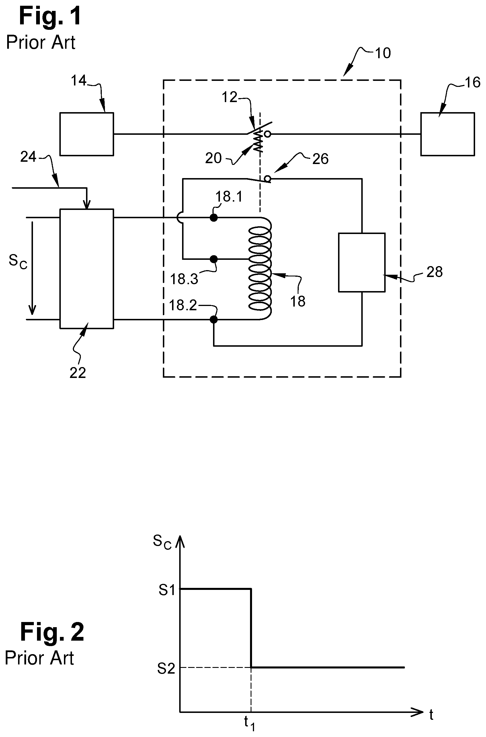 Patent US11784484 — Electromechanical switching device of an electric power circuit — Figure 1