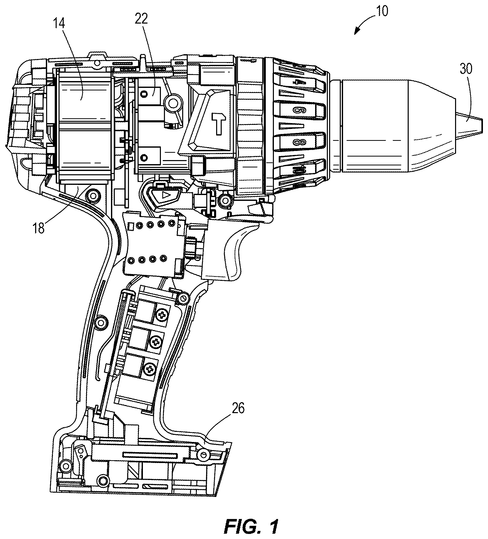 Patent US11784518 — Electric motor for a power tool — Figure 1