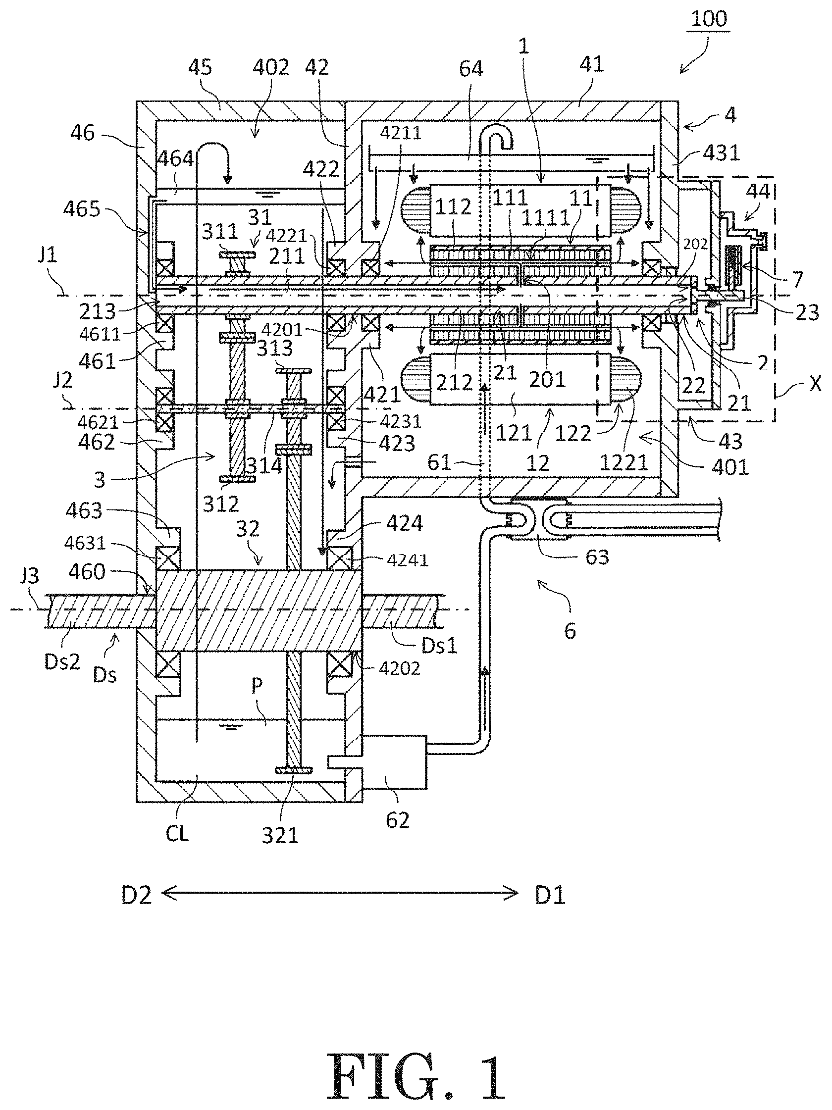 Patent US11784532 Figure 1 – Motor