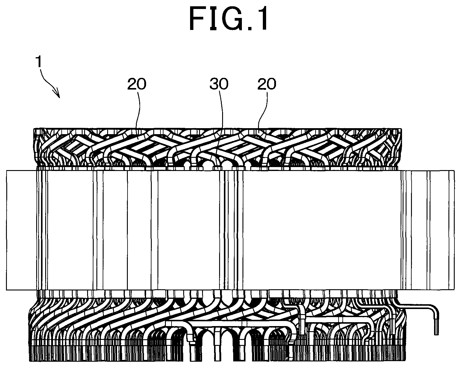 Patent US11784545 — Method of manufacturing stator for rotating electric machine — Figure 1