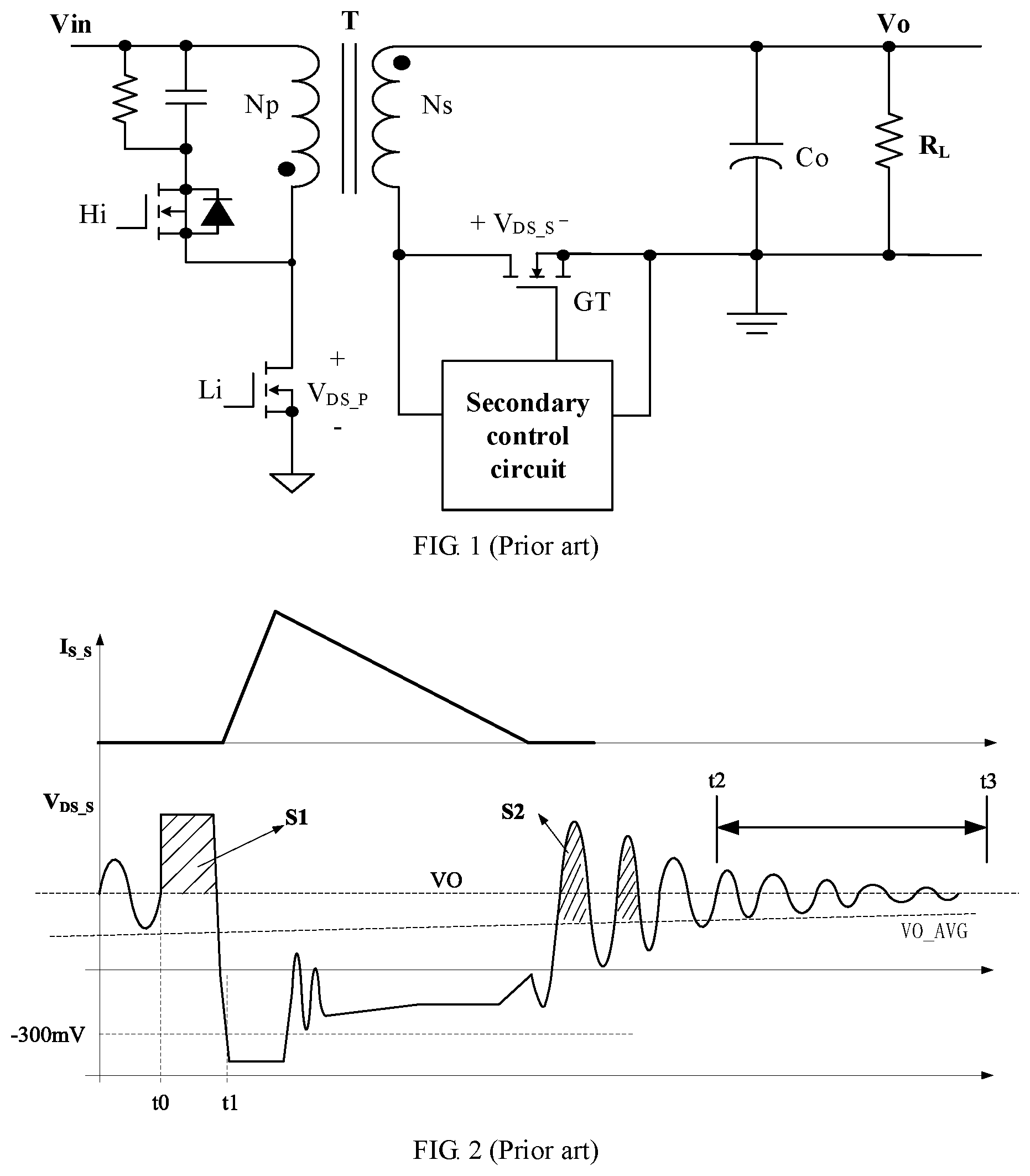 Patent US11784575 — Synchronous rectification control circuit and method, and flyback switched-mode power supply — Figure 1