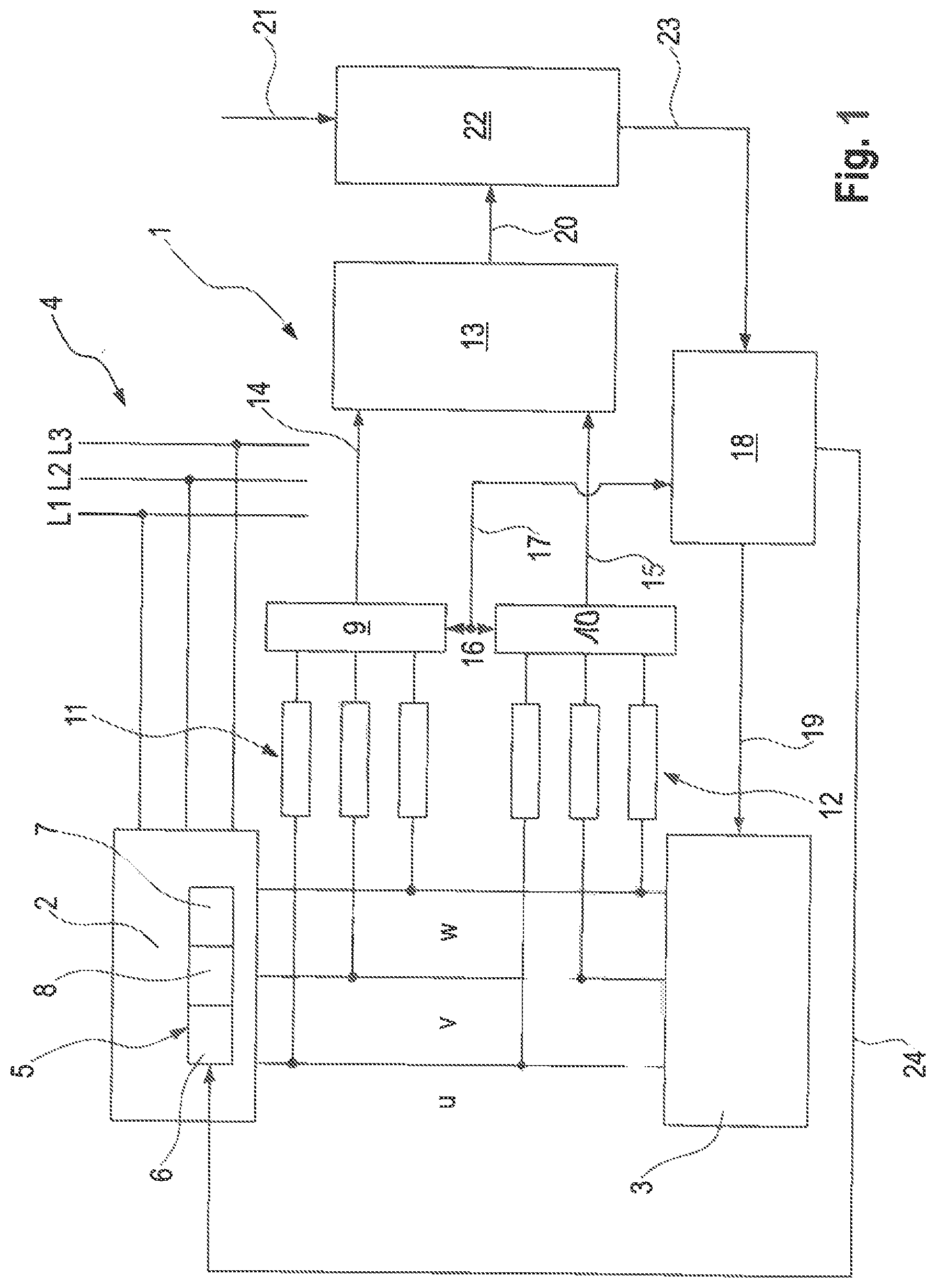 Patent US11784606 — Method and device for a failsafe rotational speed monitoring process — Figure 1