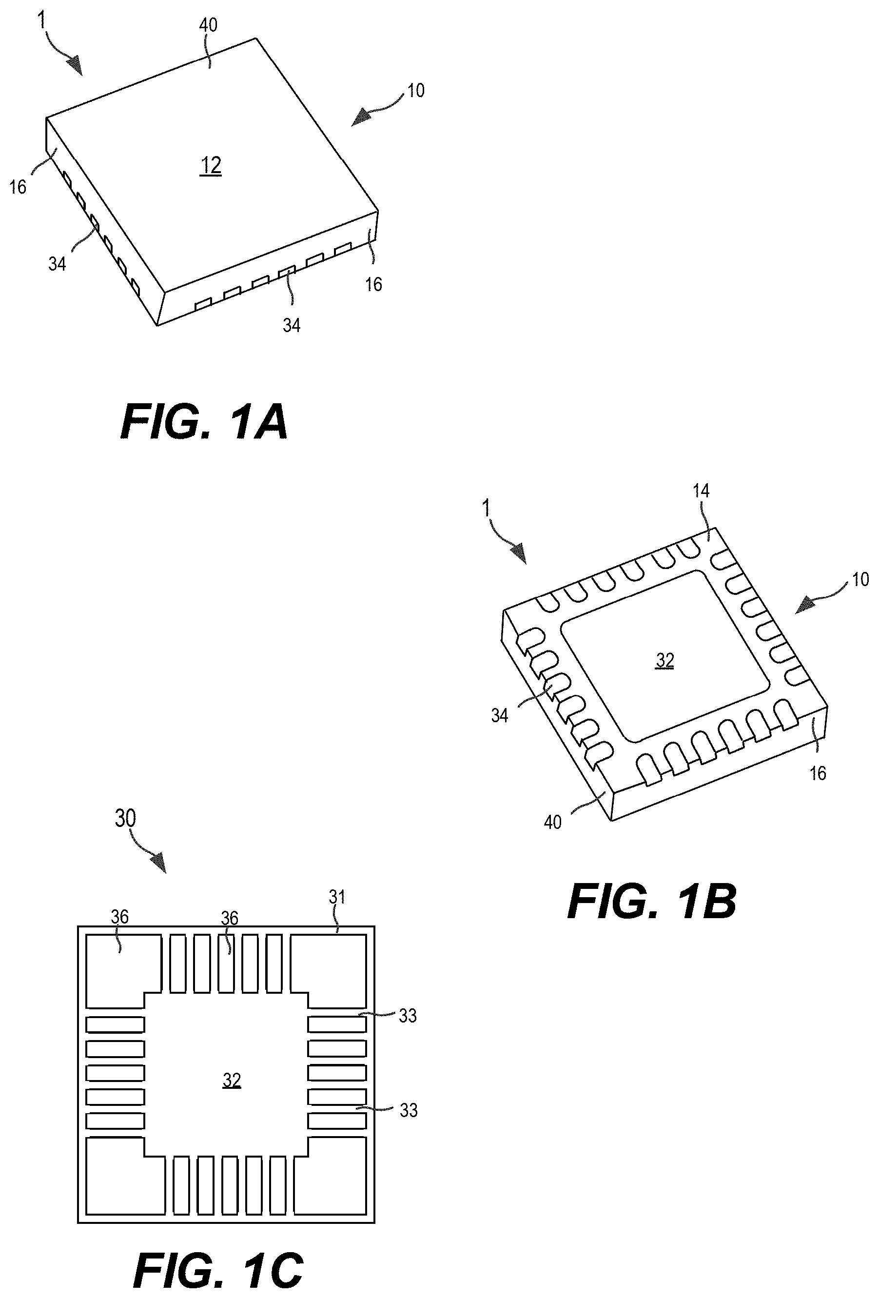 Patent US11784613 — High output power density radio frequency transistor amplifiers in flat no-lead overmold packages — Figure 1