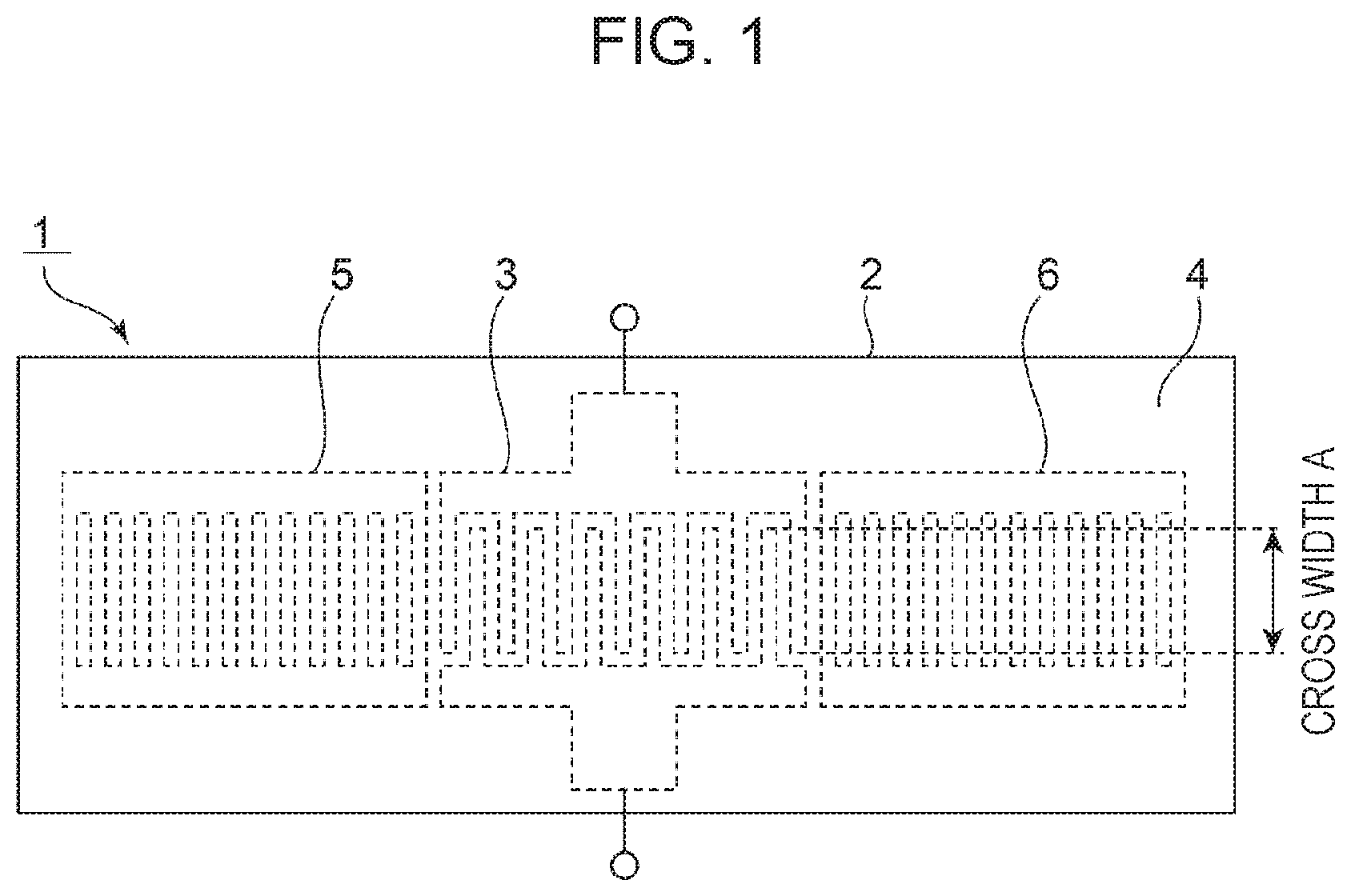 Patent US11784626 — Elastic wave device — Figure 1