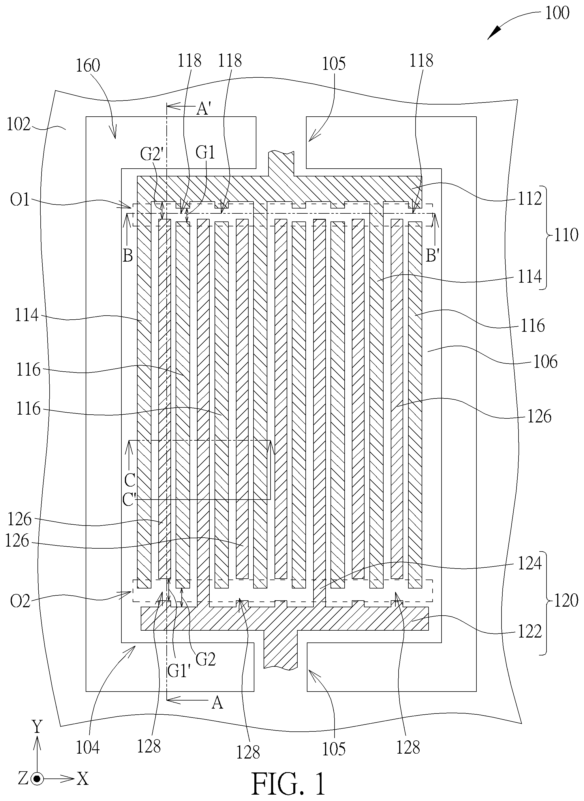 Patent US11784627 — Lamb wave resonator and method of fabricating the same — Figure 1
