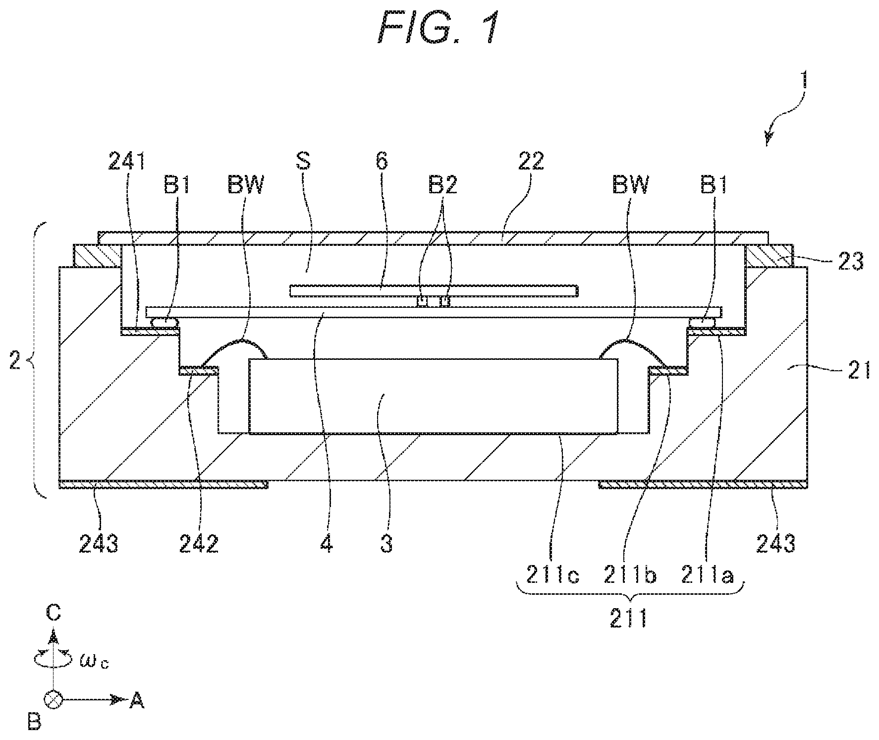 Patent US11784630 — Vibrator device — Figure 1
