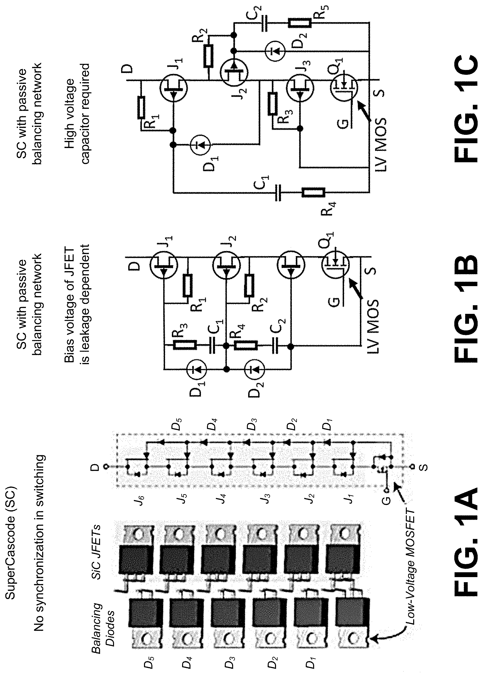 Patent US11784641 — High voltage cascaded supercascode power switch — Figure 1