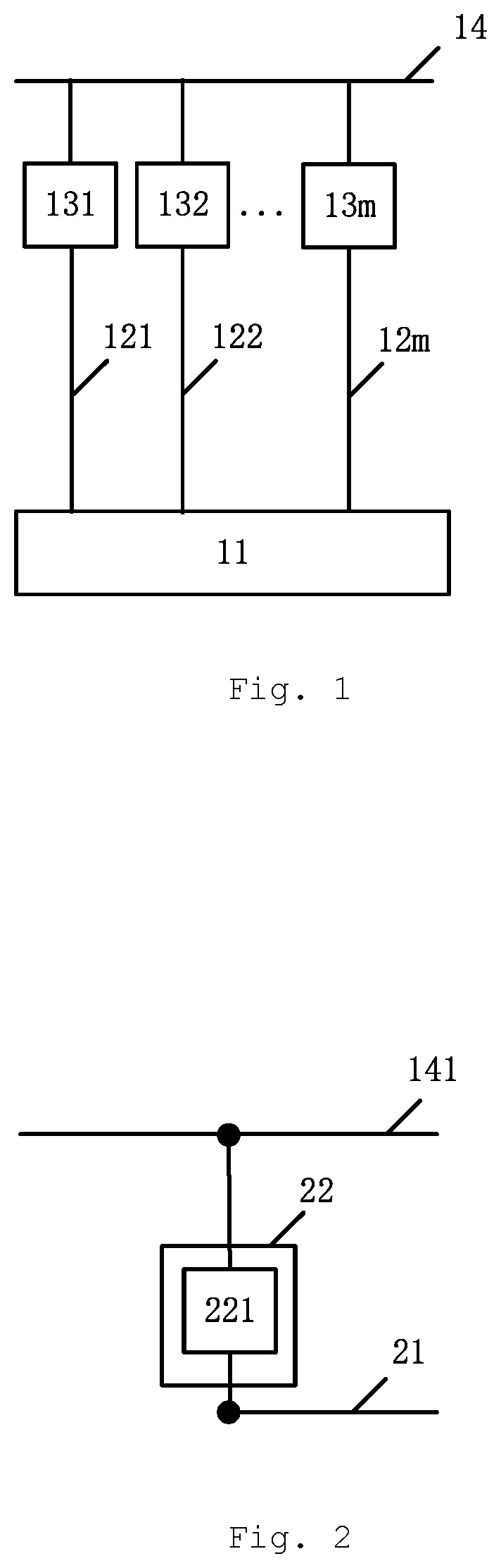 Patent US11784642 — Touch circuit, touch panel and display device — Figure 1
