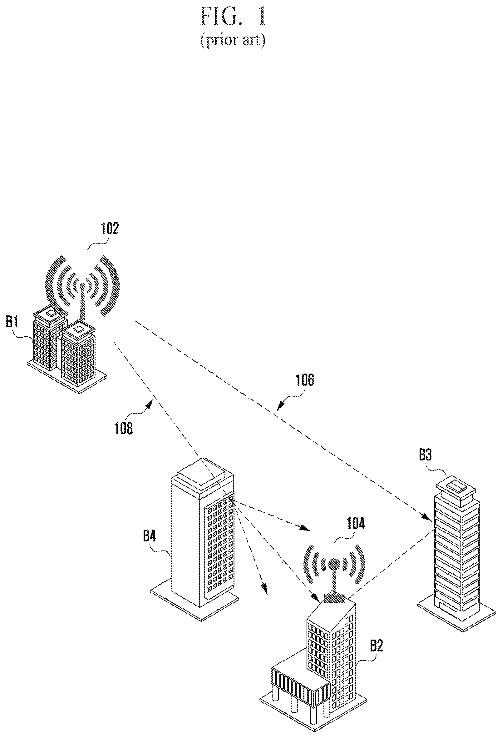 Patent US11784691 — Method and system for intelligent 3D aerial wireless transmission — Figure 1