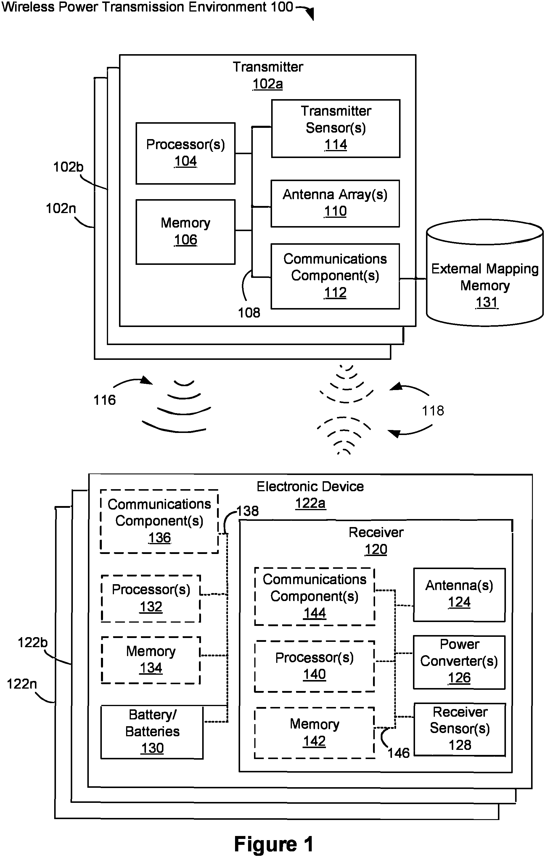 Patent US11784726 — Systems and methods of estimating optimal phases to use for individual antennas in an antenna array — Figure 1