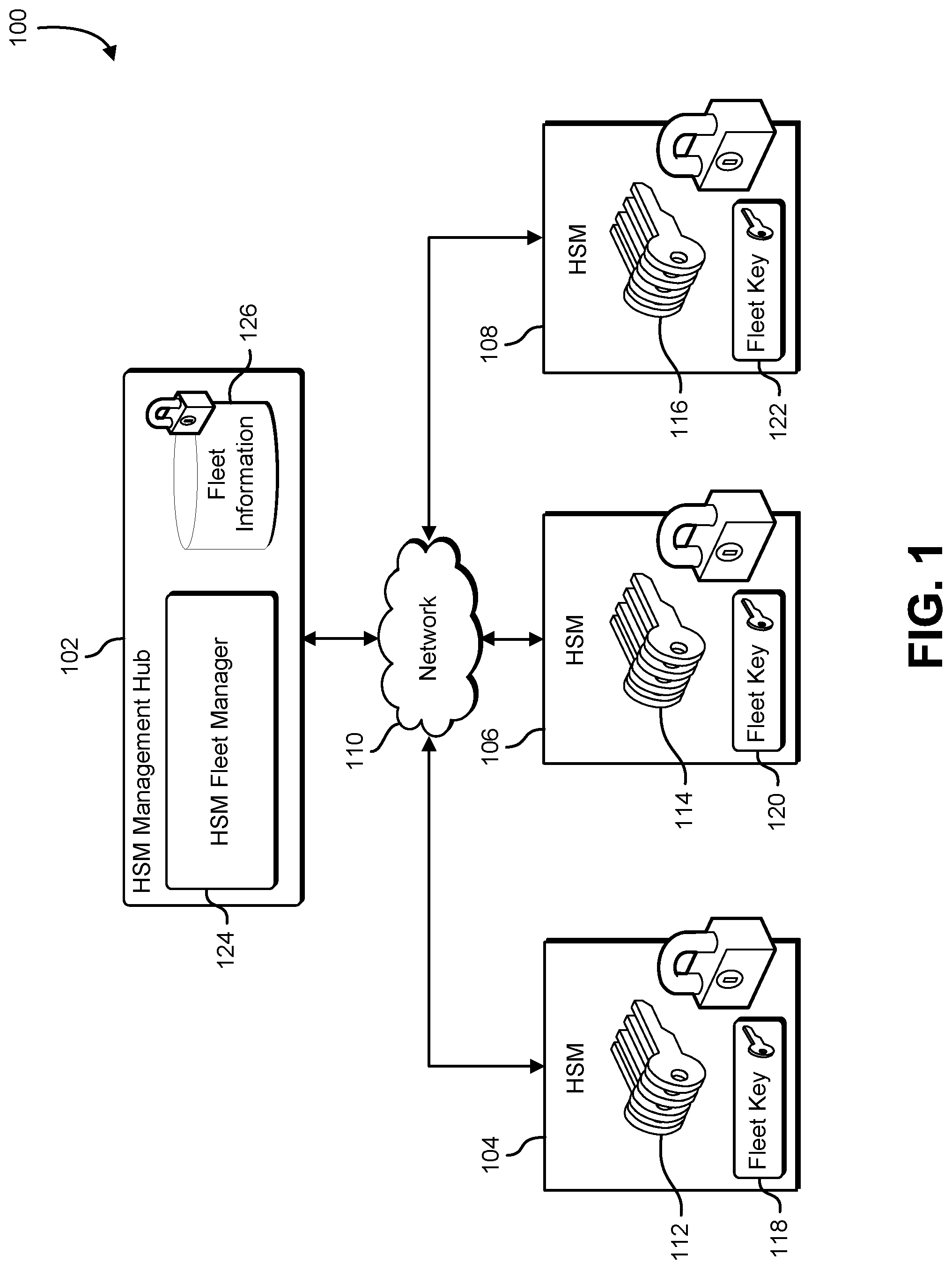 Patent US11784811 — Storage of cryptographic information — Figure 1