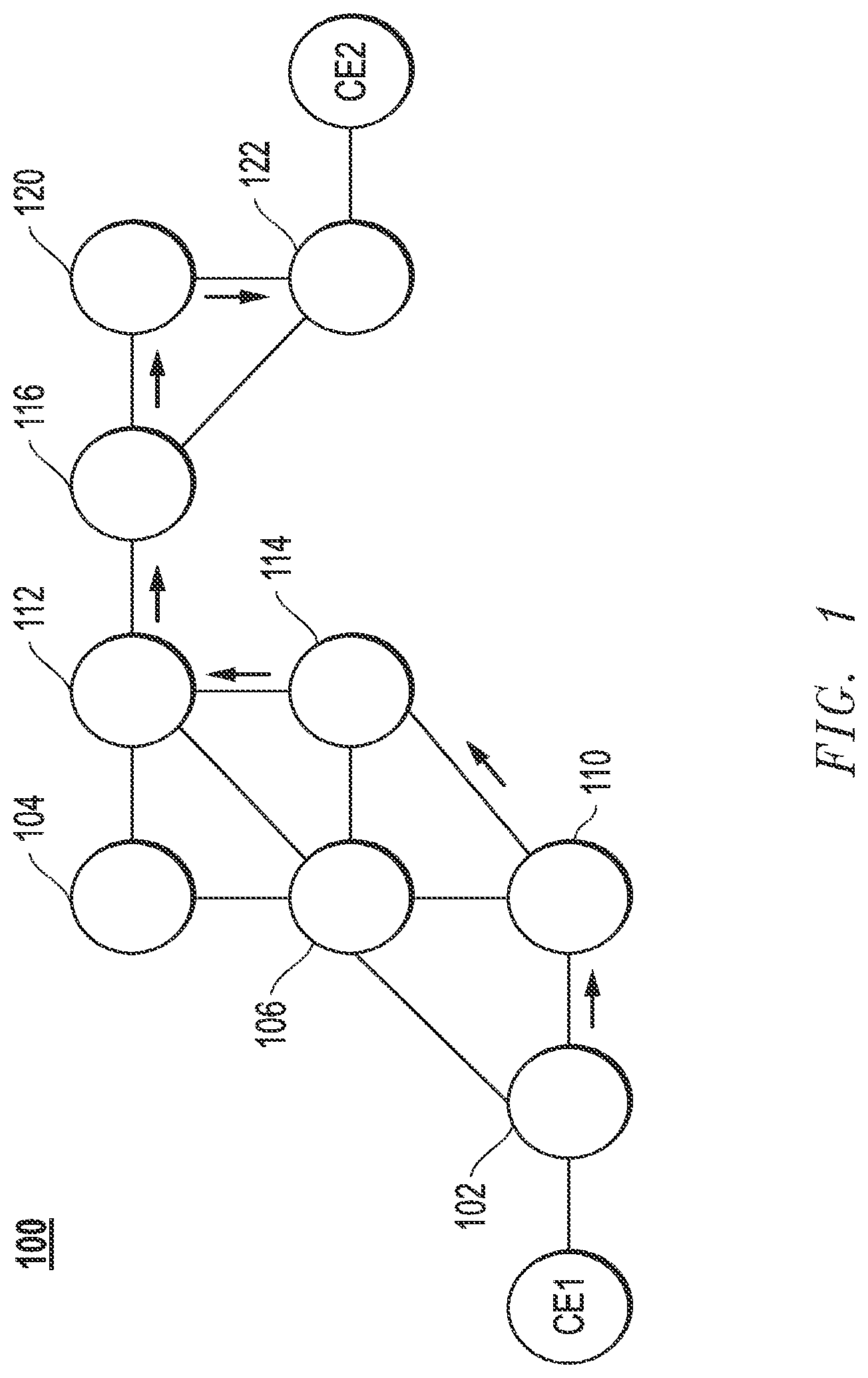 Patent US11784889 Figure 1 – Segment routing over label distribution protocol