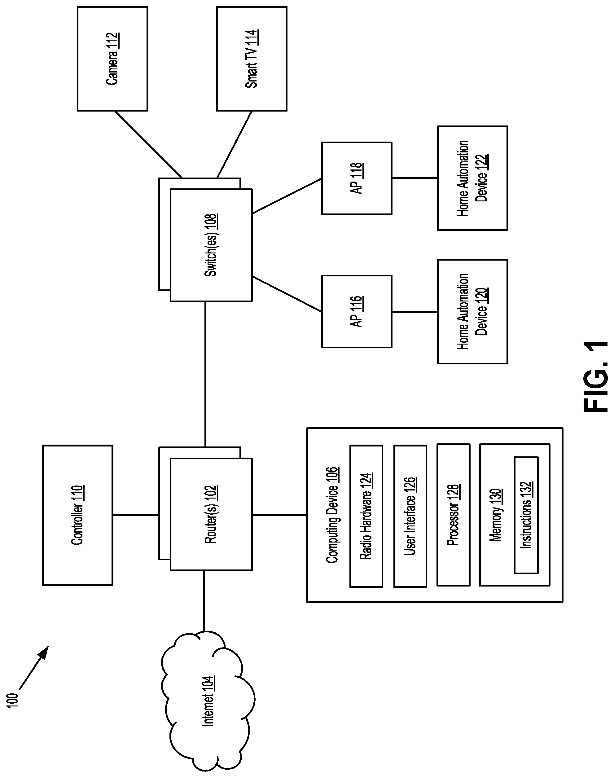 Patent US11784900 — Using wireless packets to indicate device boot status — Figure 1