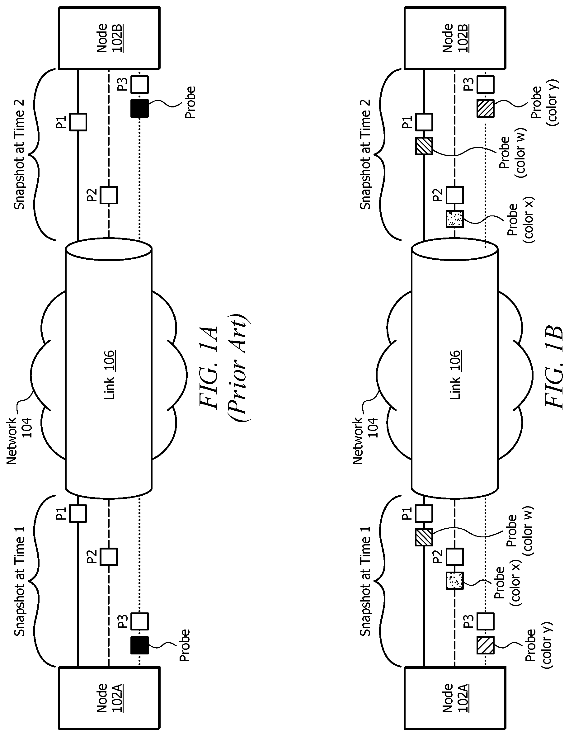 Patent US11784903 — Loss measurement on a link with reordering — Figure 1