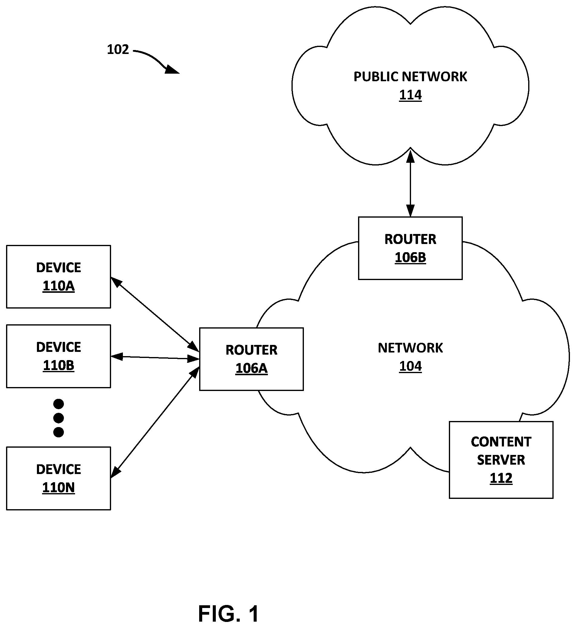 Patent US11784925 — Combined input and output queue for packet forwarding in network devices — Figure 1