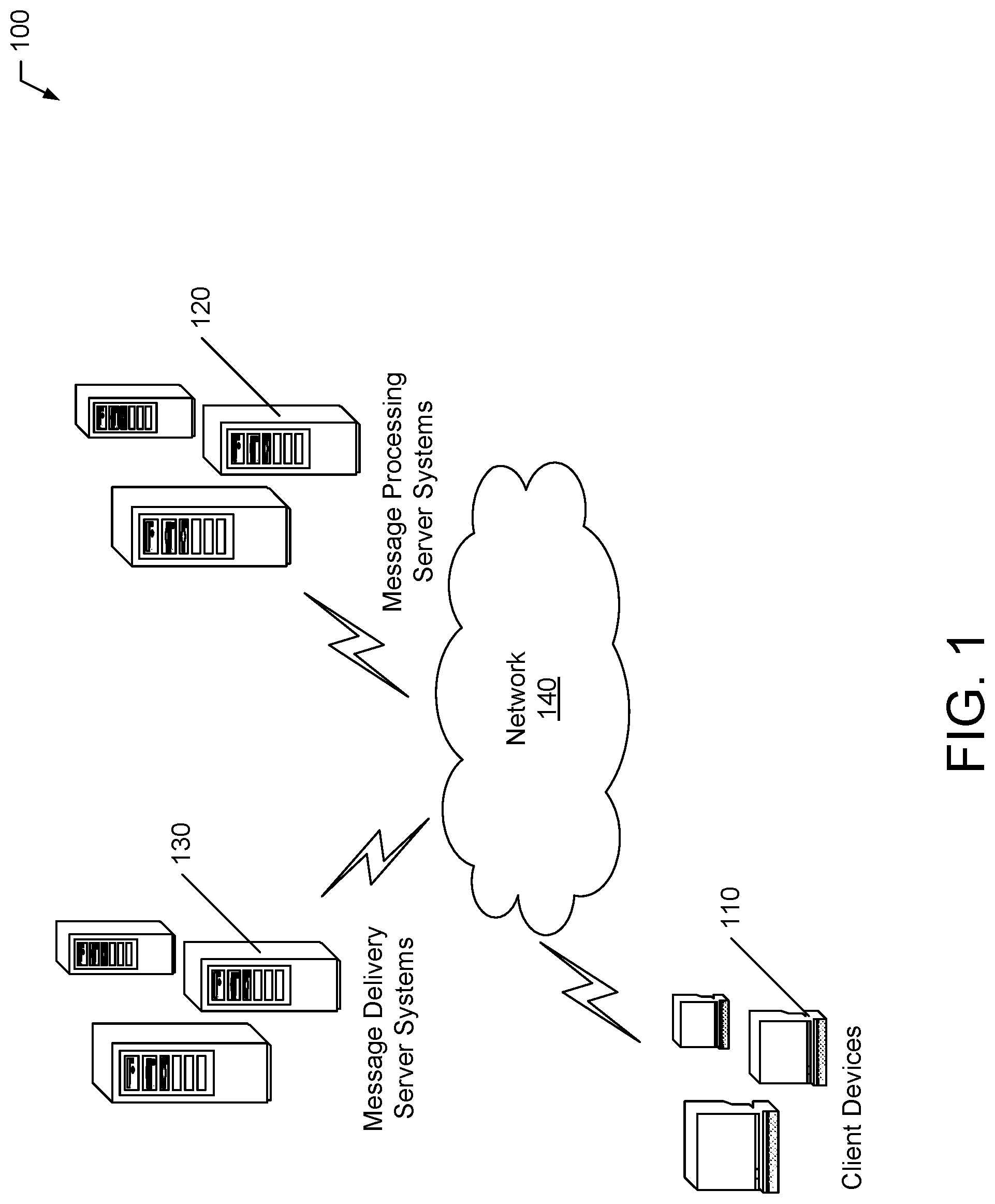 Patent US11784953 — Systems and methods for encrypted message filtering — Figure 1