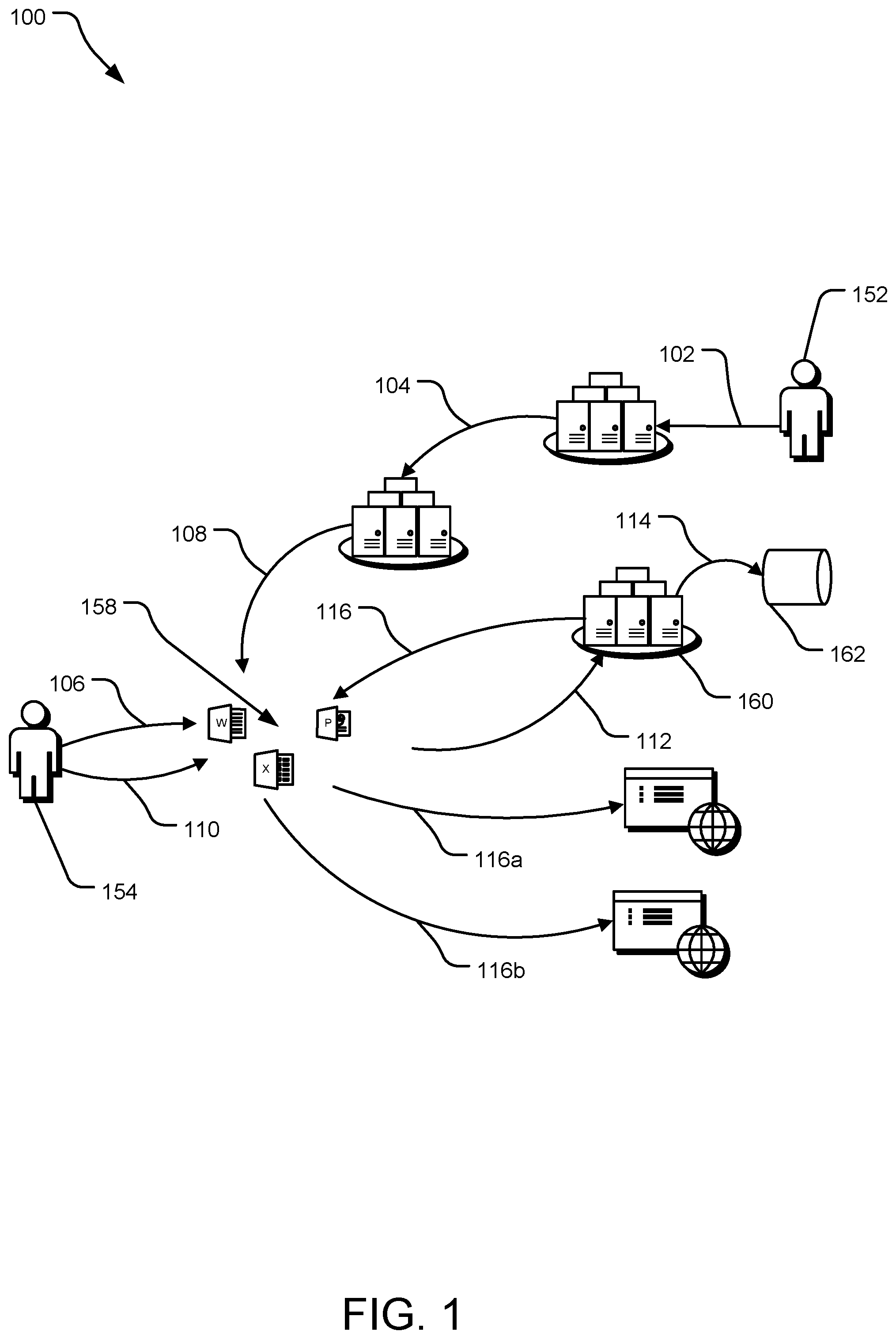 Patent US11785027 — Threat protection in documents — Figure 1