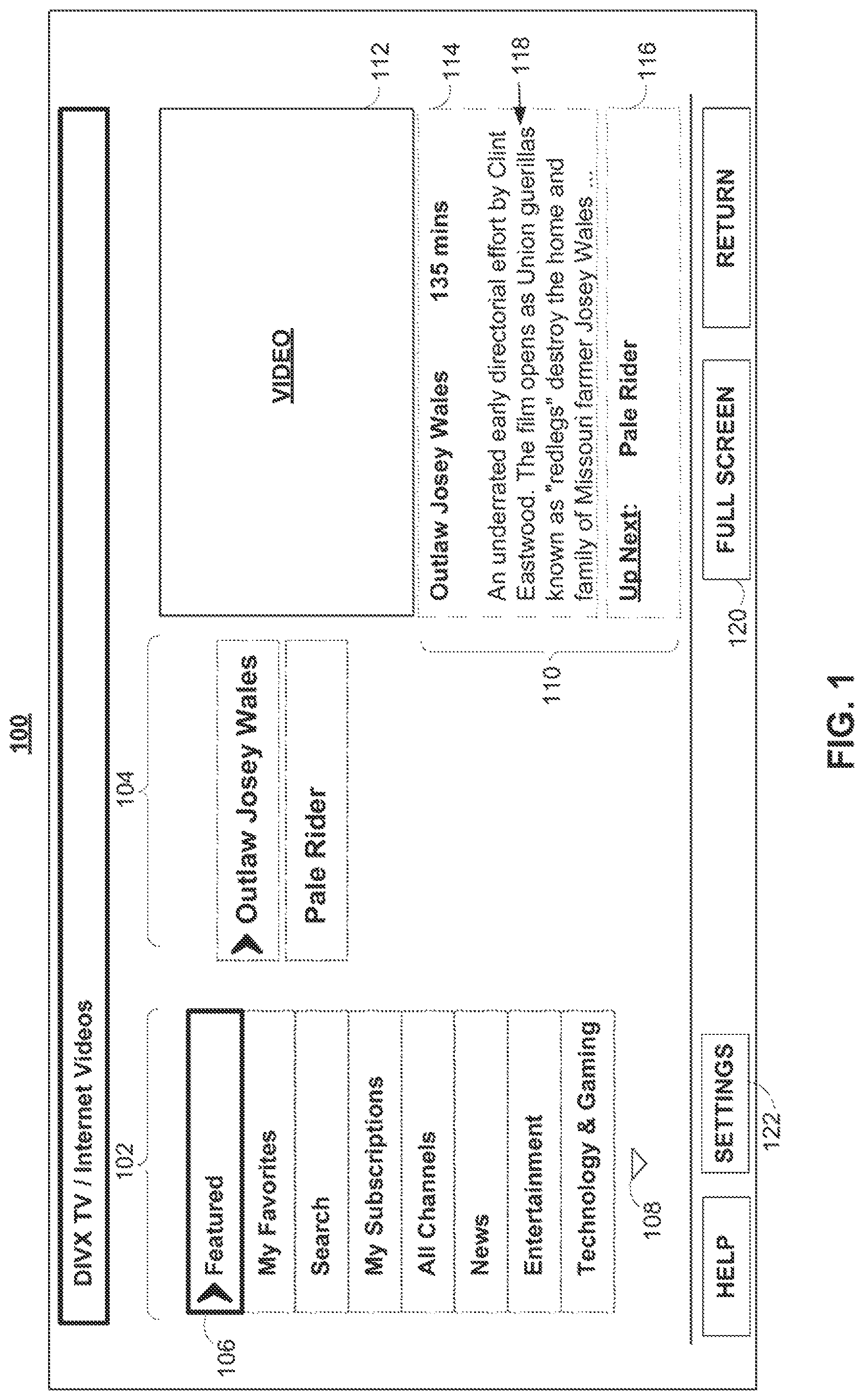 Patent US11785066 — Systems, methods, and media for controlling delivery of content — Figure 1