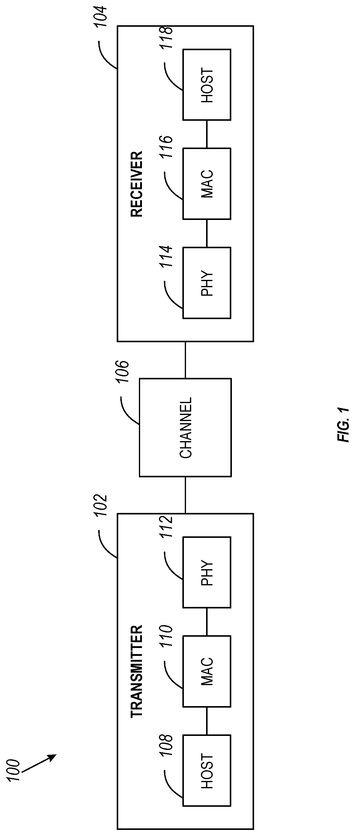 Patent US11785122 — Method to reduce the effect of fixed stream delimiters on emissions and receive filter training — Figure 1