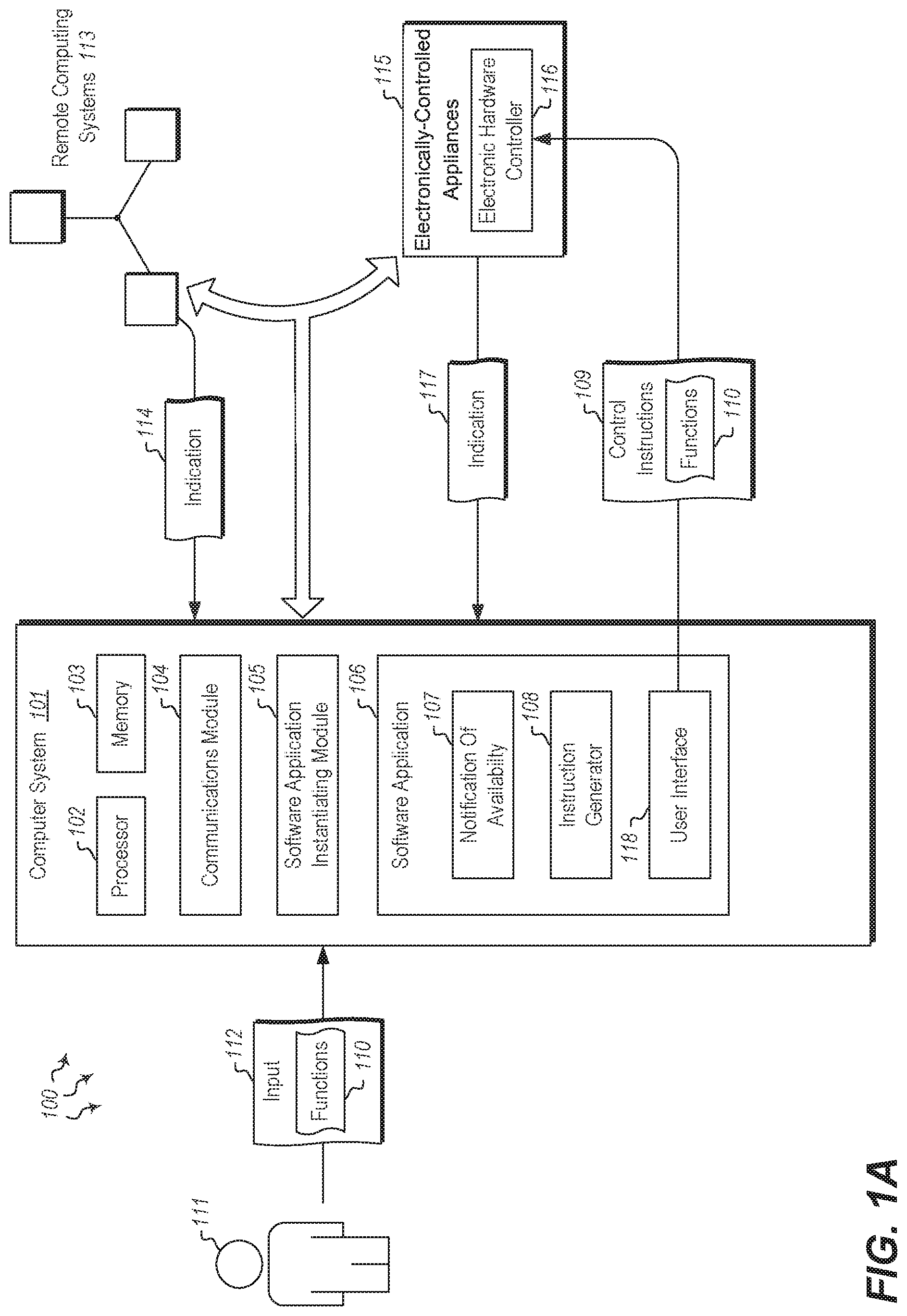 Patent US11785130 — Mobile application for controlling outdoor grill — Figure 1