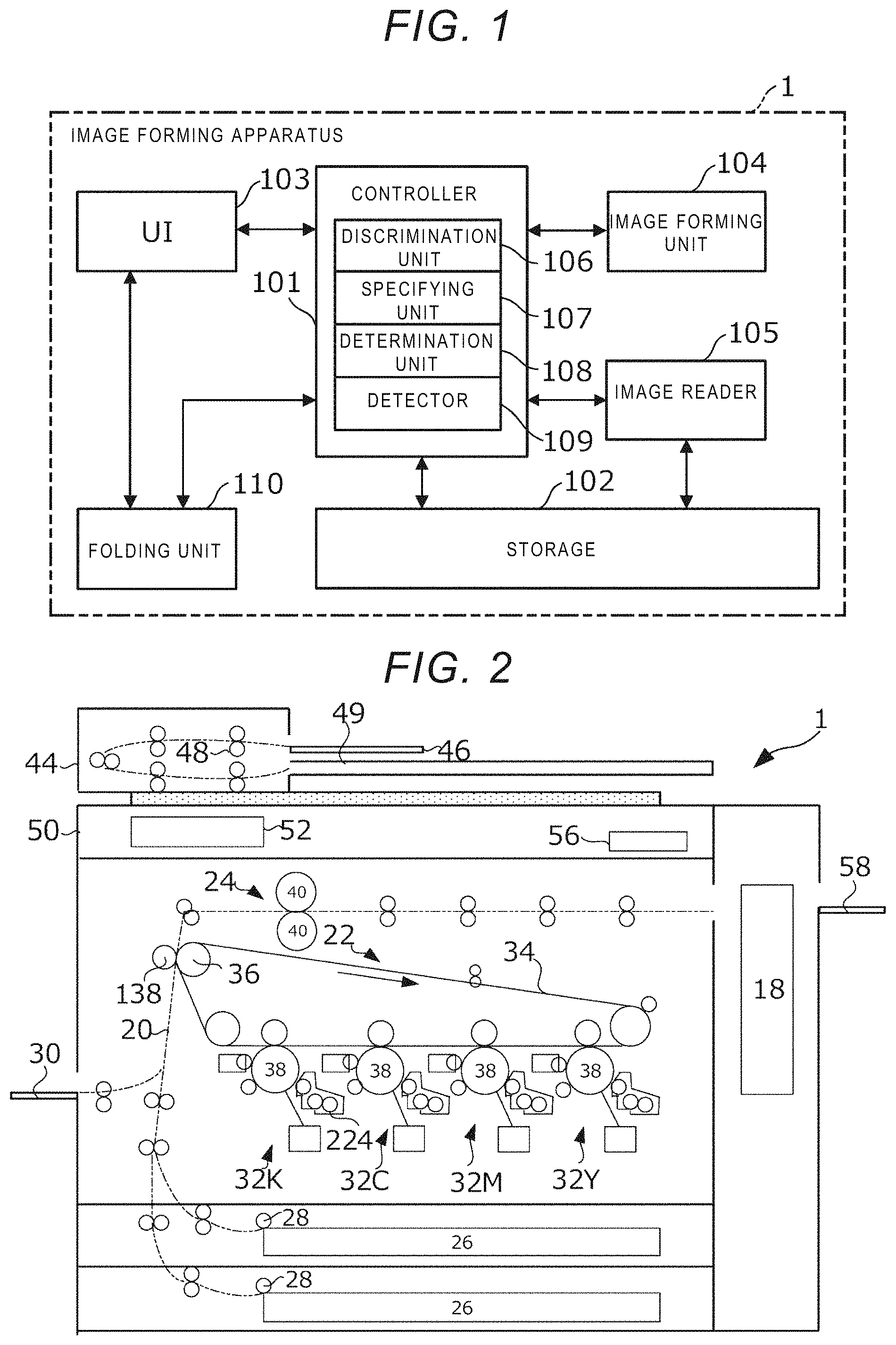Patent US11785156 — Apparatus for correcting a folding deviation — Figure 1