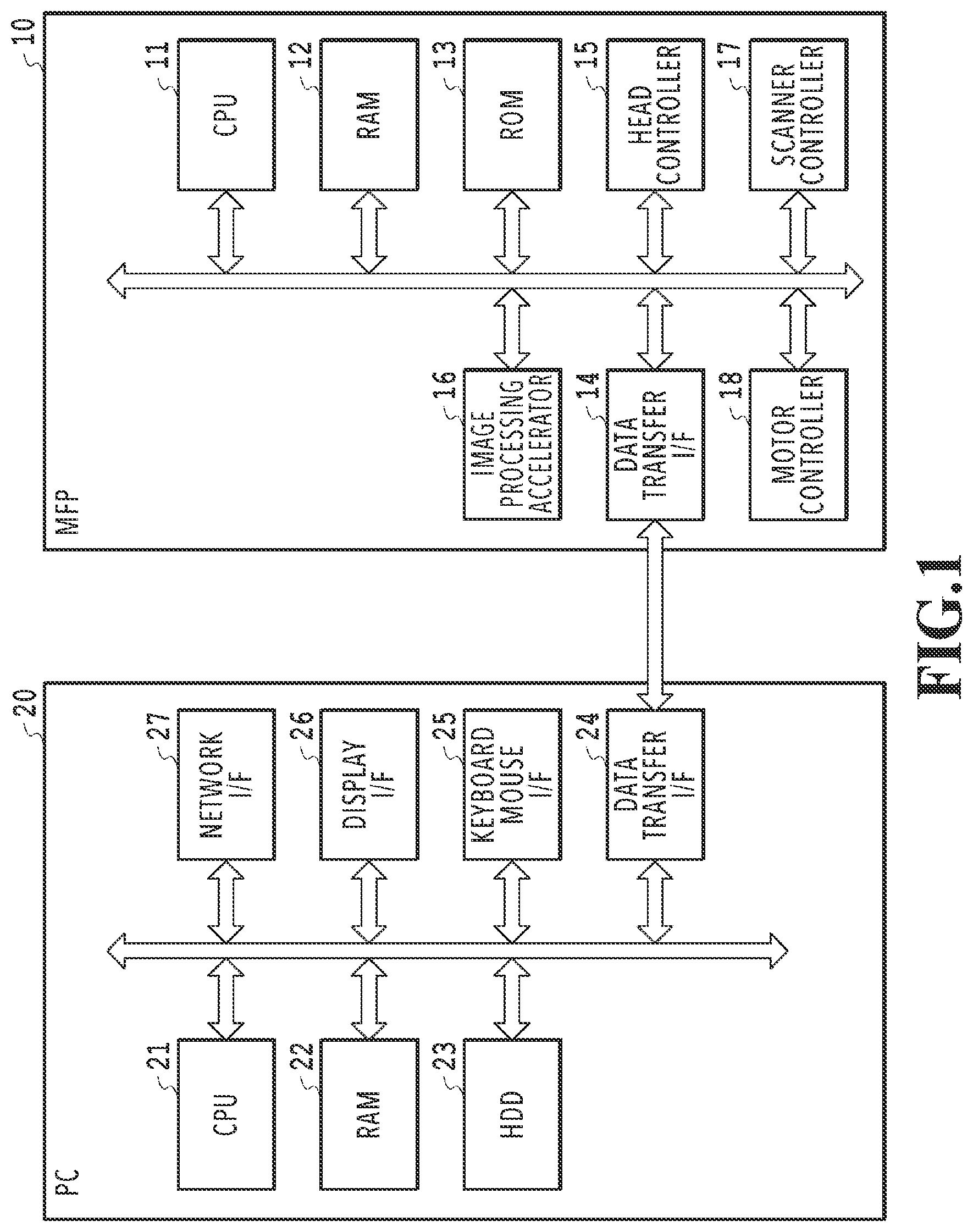 Patent US11785164 — Image processing apparatus, method and product that reinforces a portion of a predetermined pattern detected from a scanned image at which intensity has become low — Figure 1
