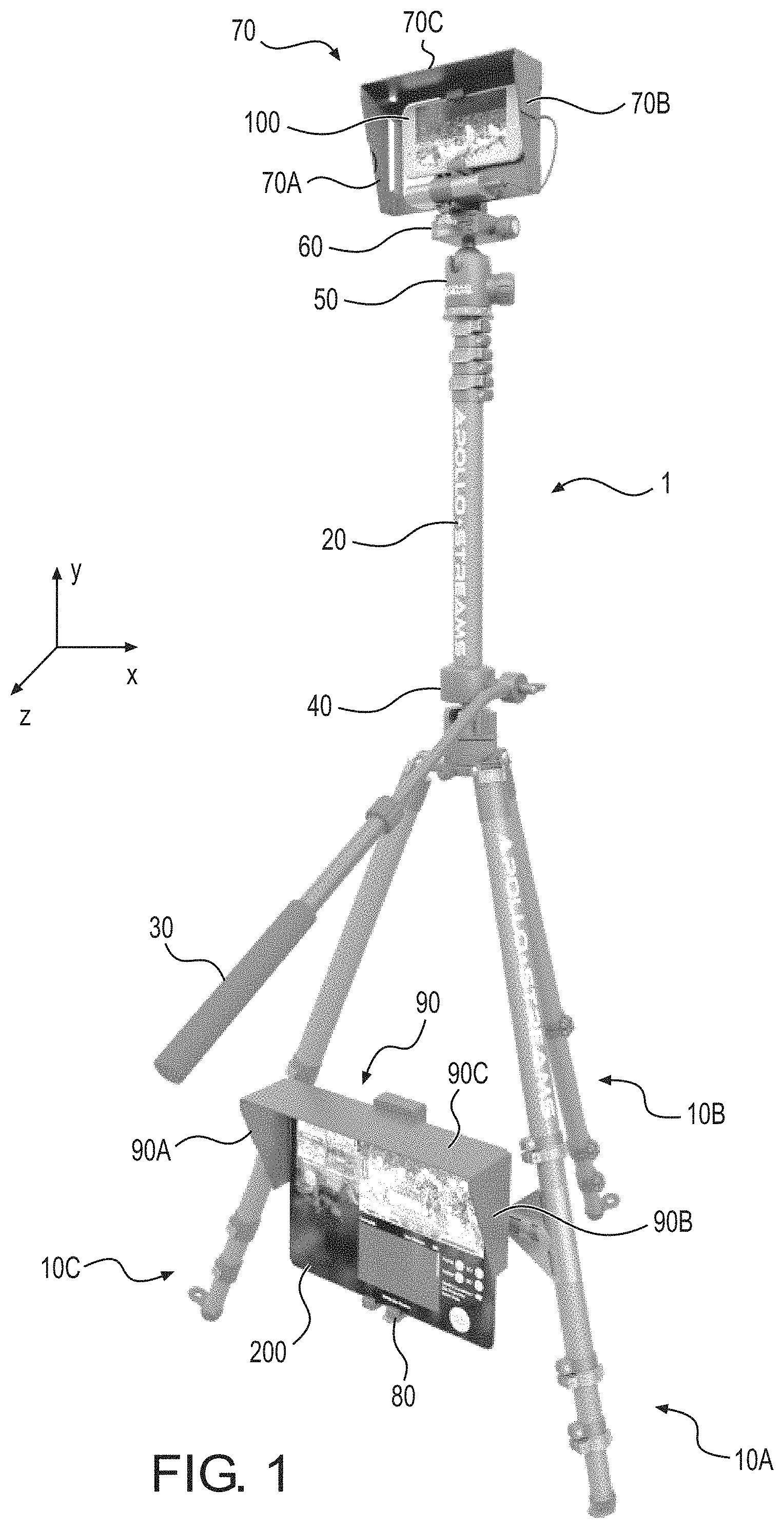Patent US11785182 — System for transmitting data from an event — Figure 1