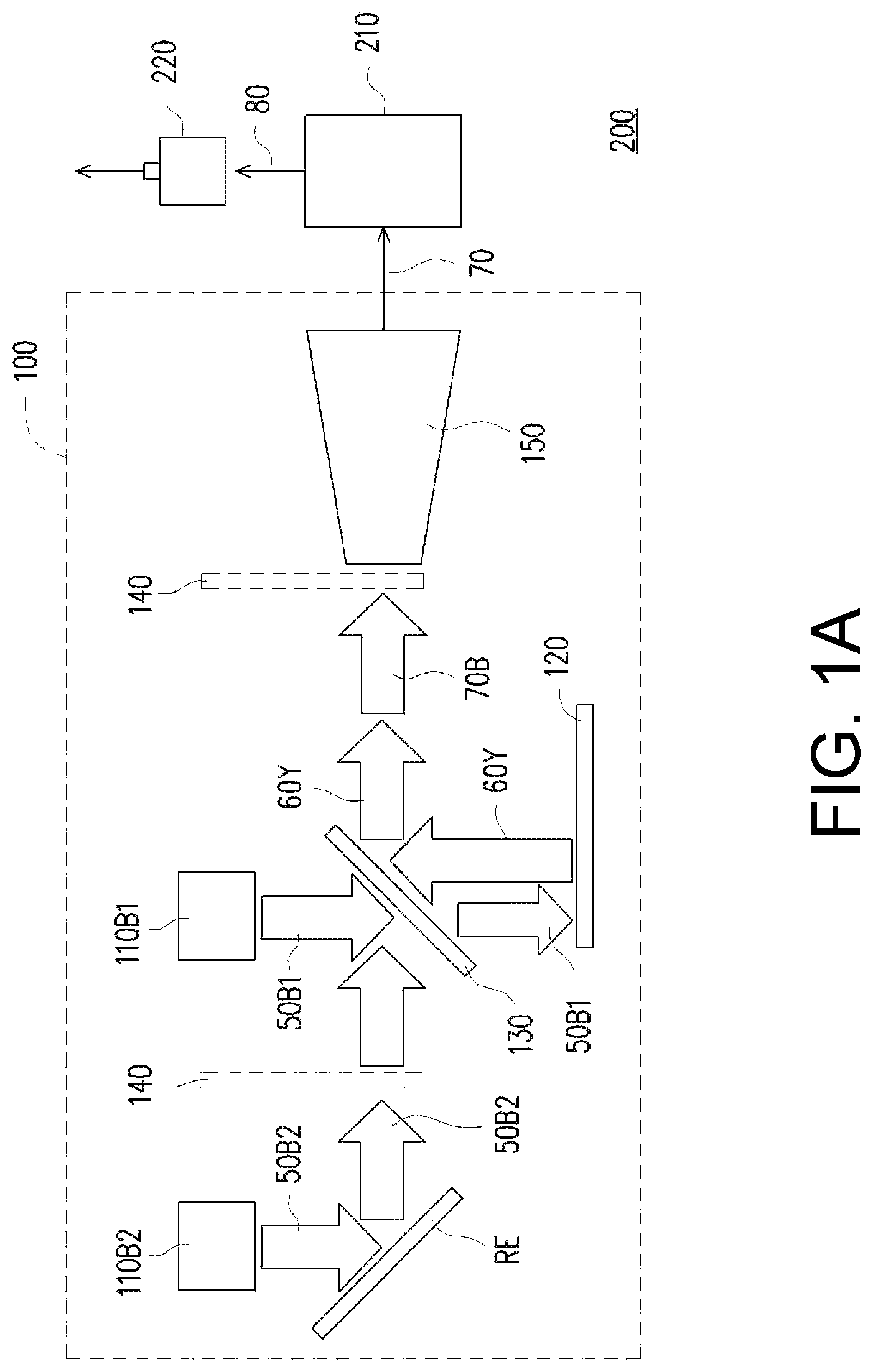Patent US11785190 — Projection apparatus and control method for projection apparatus — Figure 1