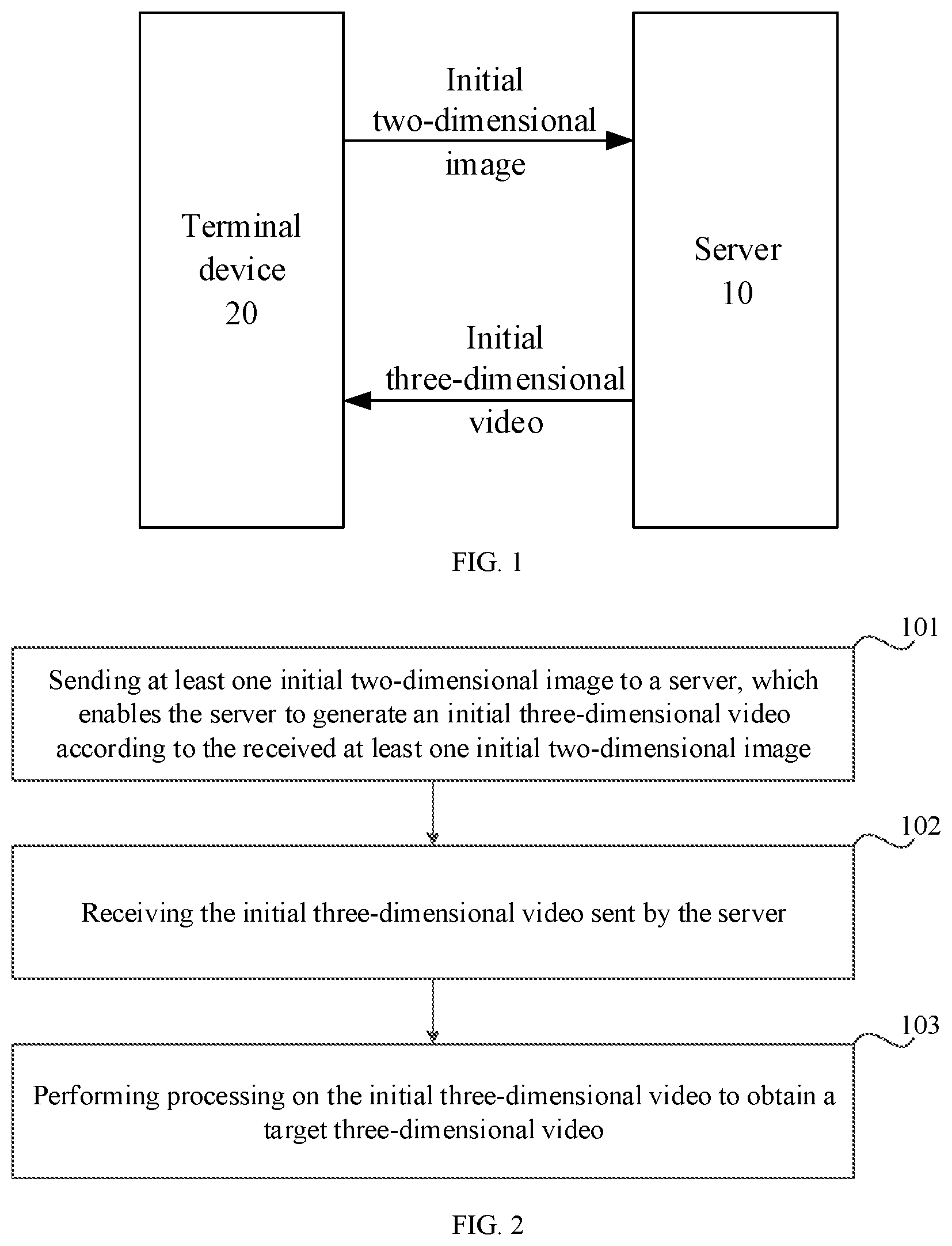 Patent US11785195 — Method and apparatus for processing three-dimensional video, readable storage medium and electronic device — Figure 1