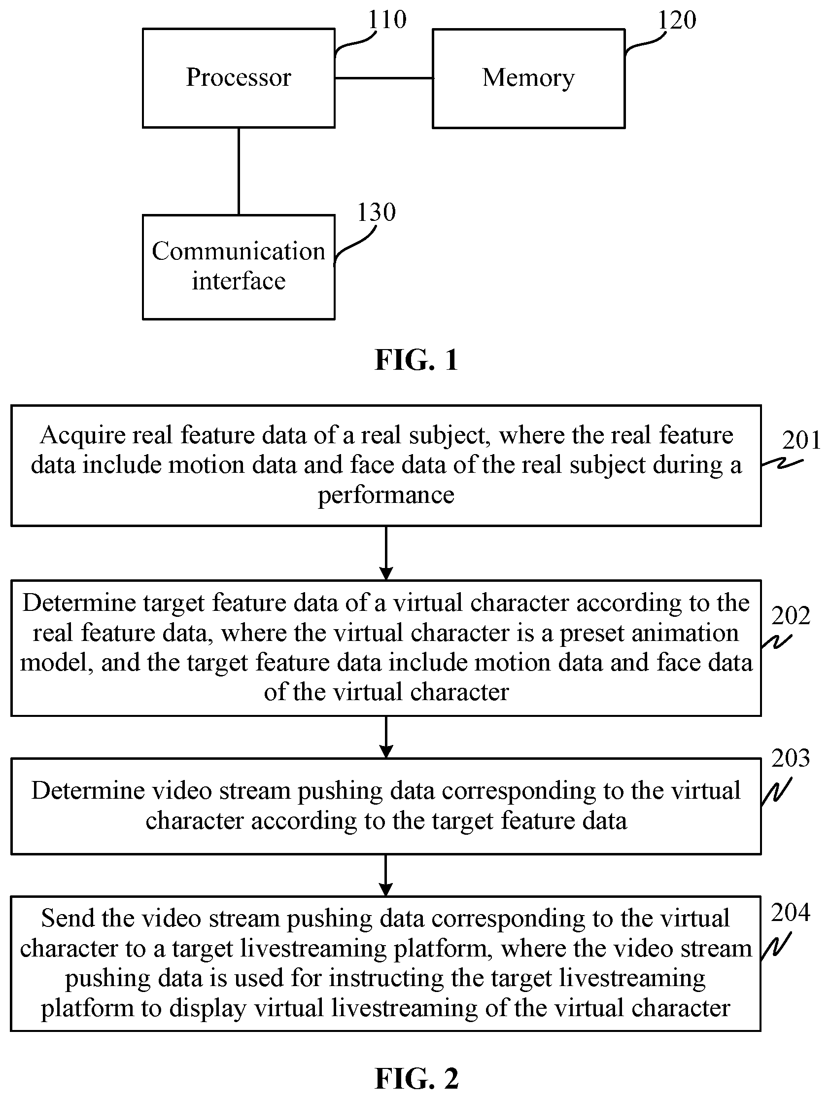 Patent US11785267 — Virtual livestreaming method, apparatus, system, and storage medium — Figure 1