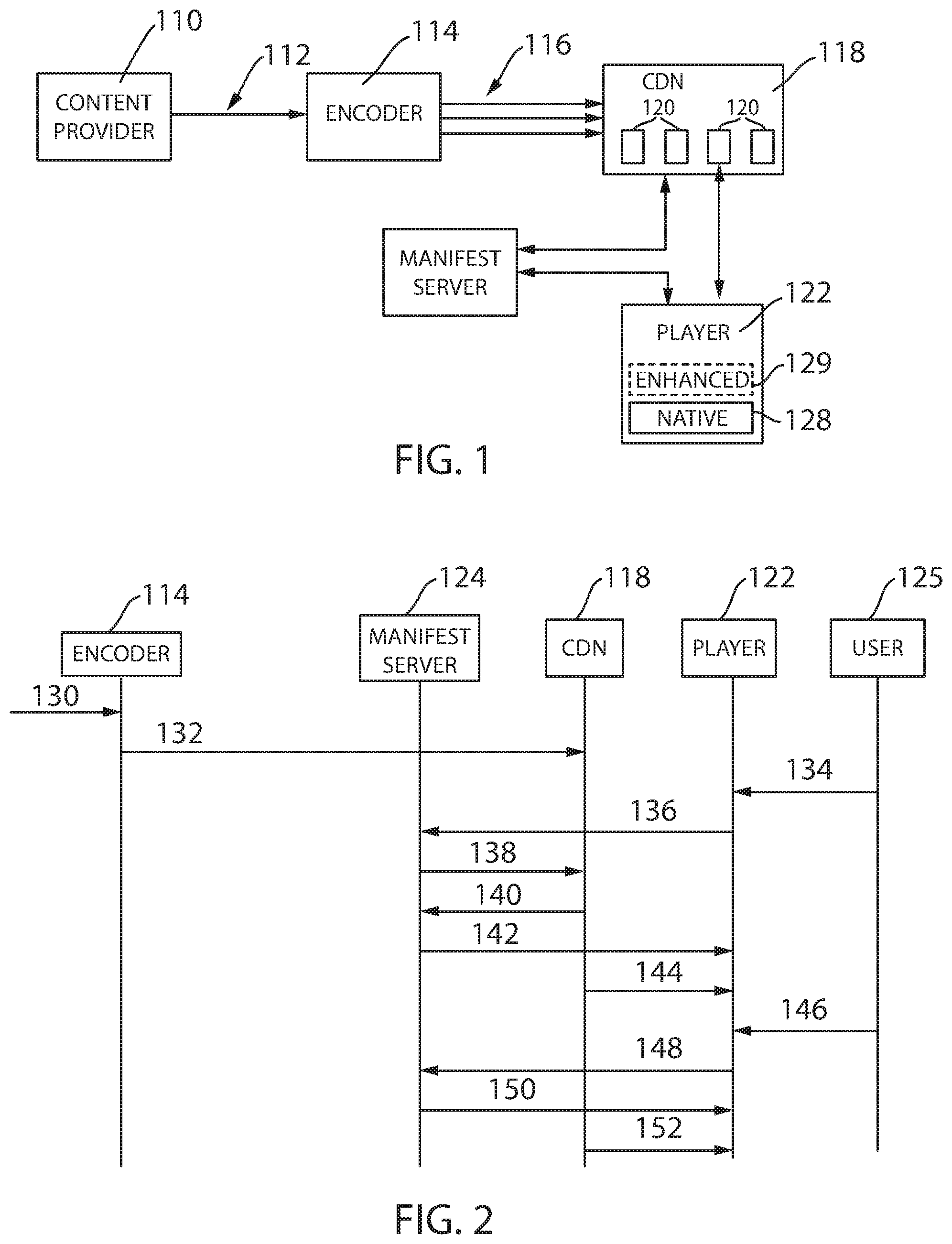 Patent US11785268 — System for managing video playback using a server generated manifest/playlist — Figure 1