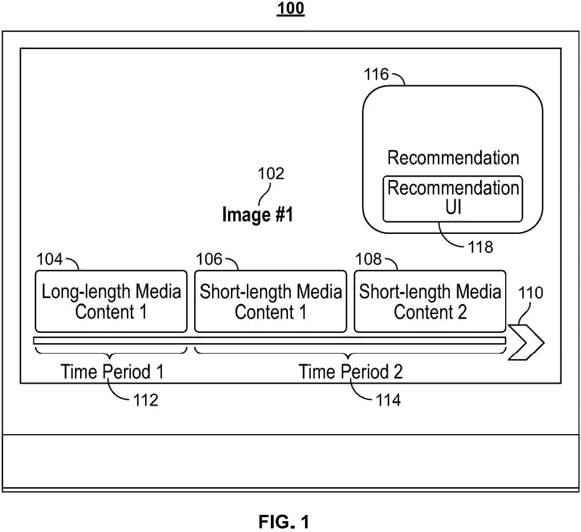 Patent US11785302 Figure 1 – Systems and methods for providing recommendations based on short-media viewing profile and long-media viewing profile
