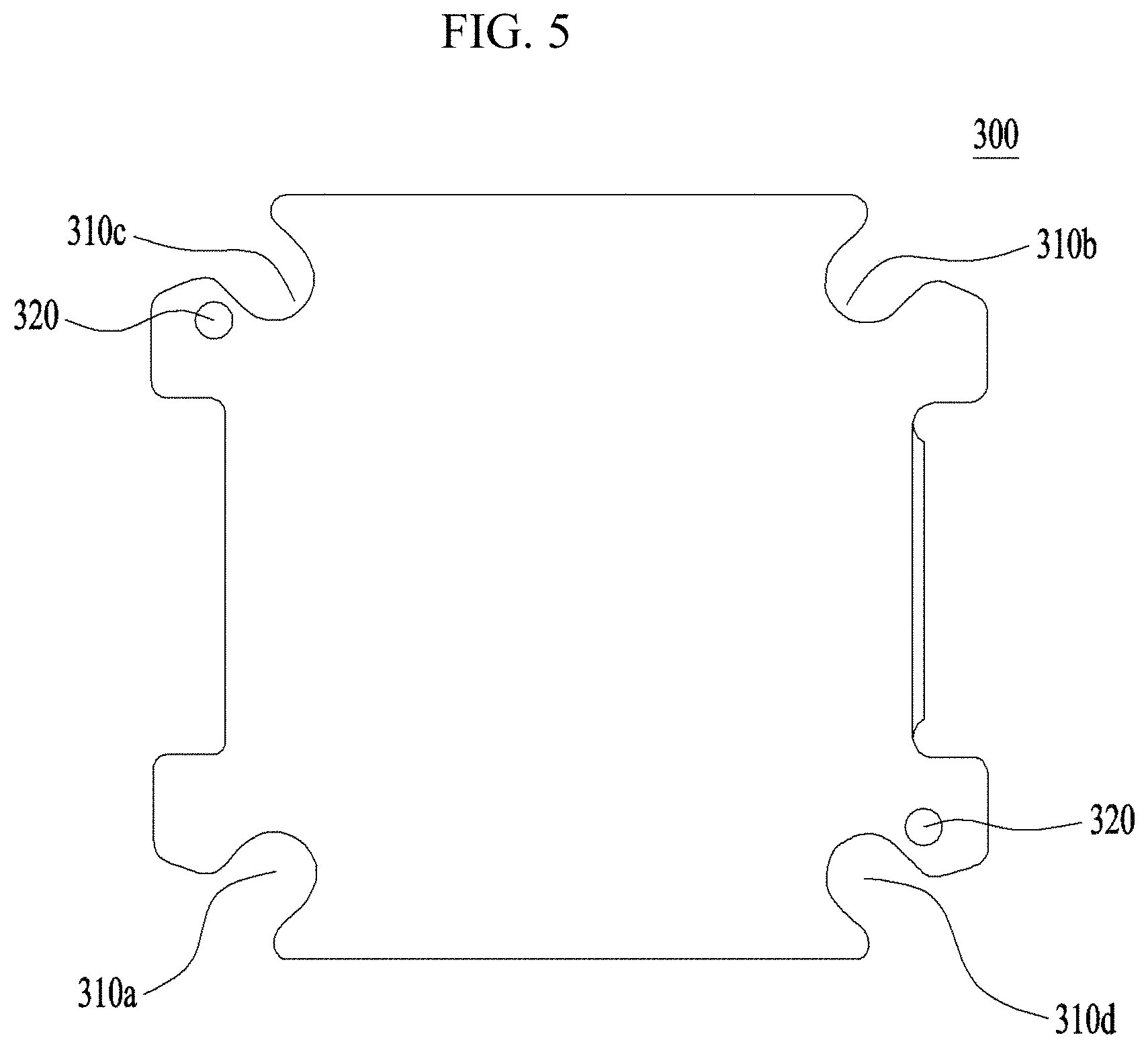 Patent US11785318 Figure 5 – Camera module including a housing with an adhesion surface