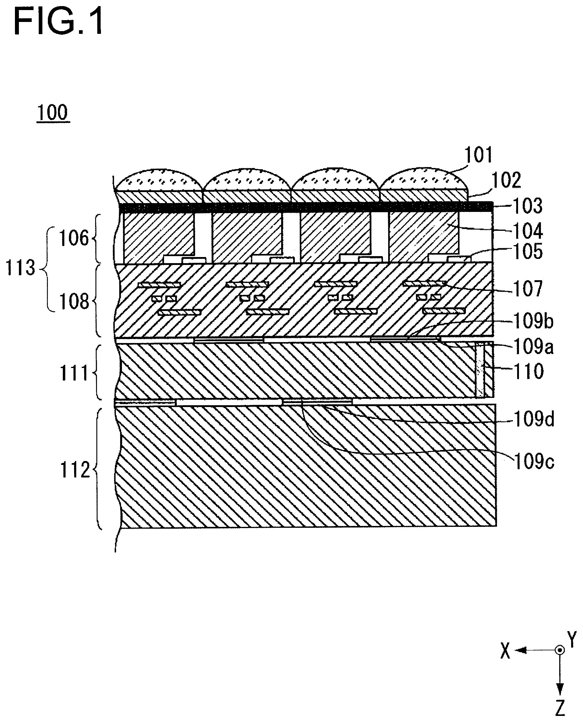 Patent US11785345 — Electronic device, imaging device, and imaging element for obtaining exposure of each area of image — Figure 1
