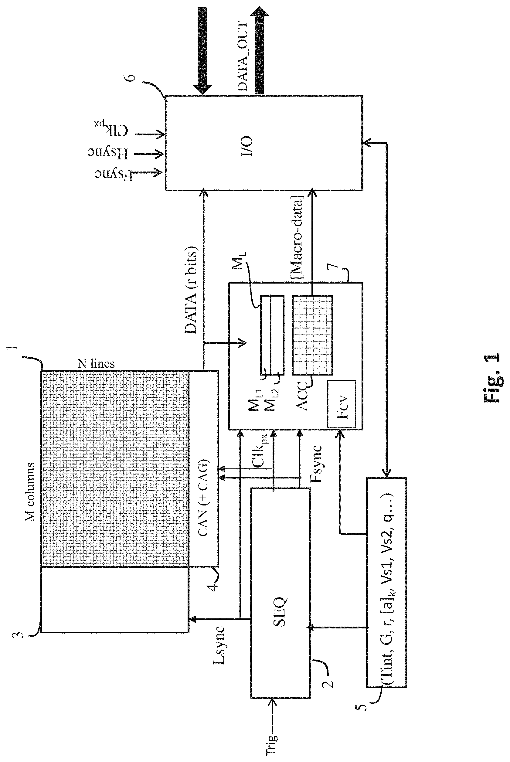 Patent US11785354 — Image sensor for optical code recognition — Figure 1