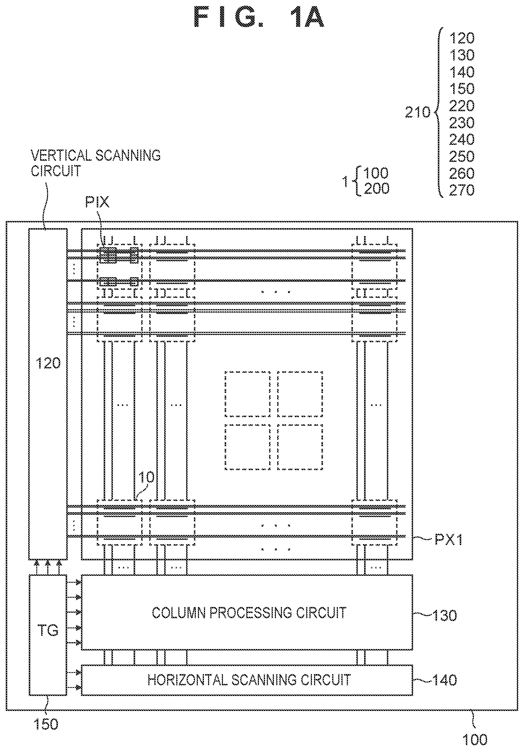 Patent US11785356 — Photoelectric conversion device with mask circuits — Figure 1