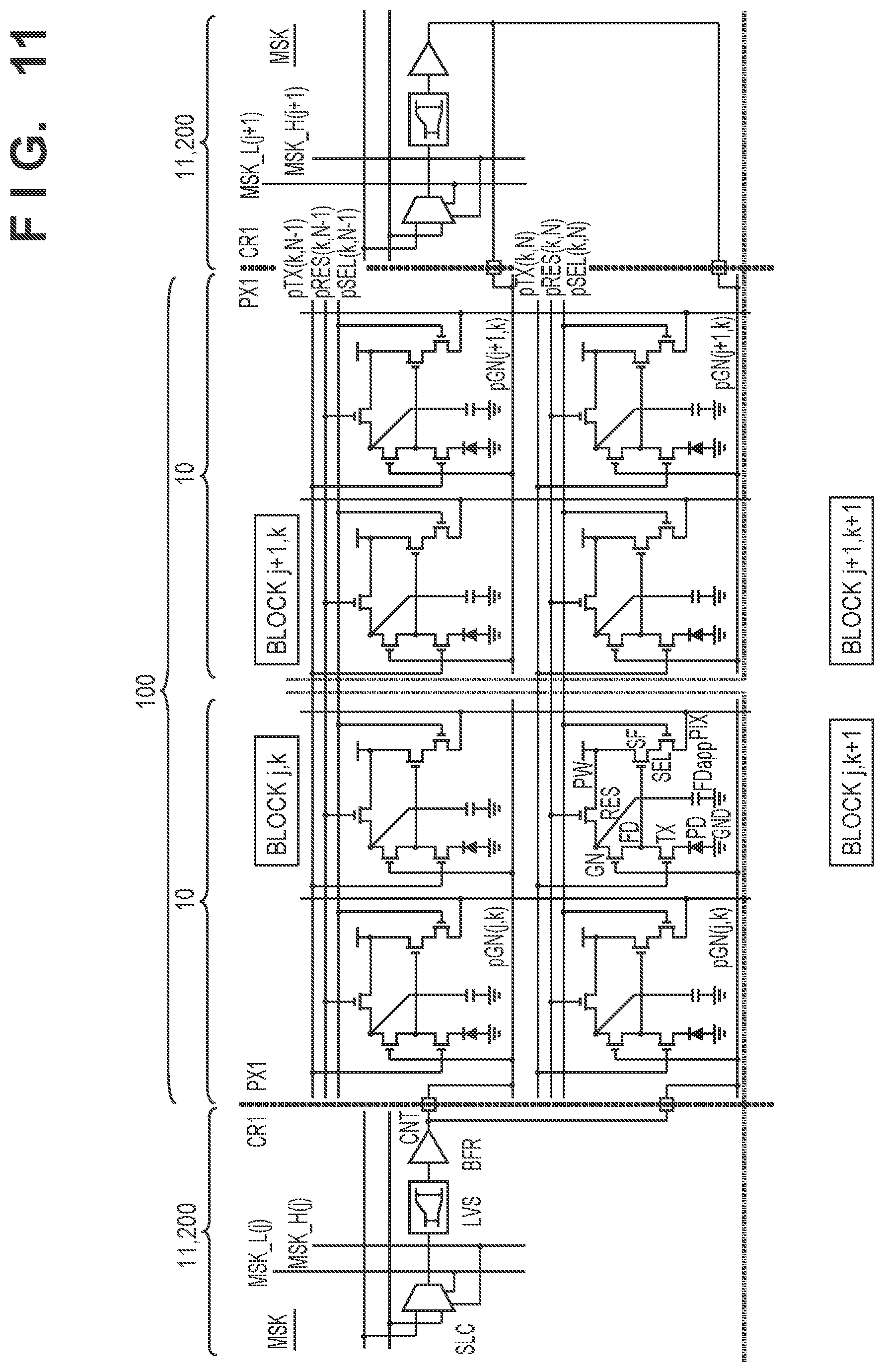 Patent US11785356 Figure 17 – Photoelectric conversion device with mask circuits