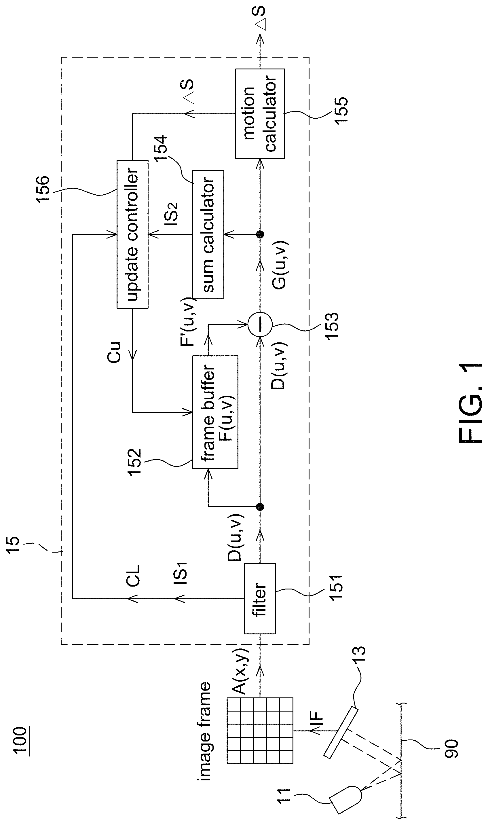Patent US11785359 Figure 1 – Navigation device capable of estimating contamination and determining update threshold