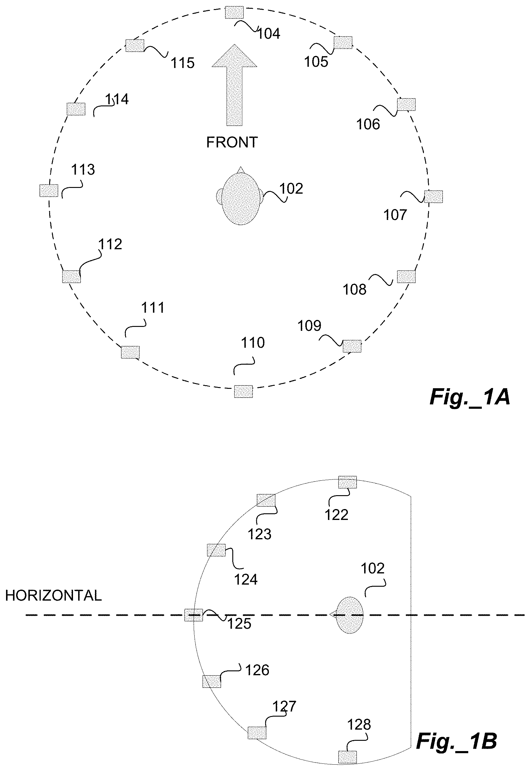 Patent US11785412 — Method for generating customized spatial audio with head tracking — Figure 1