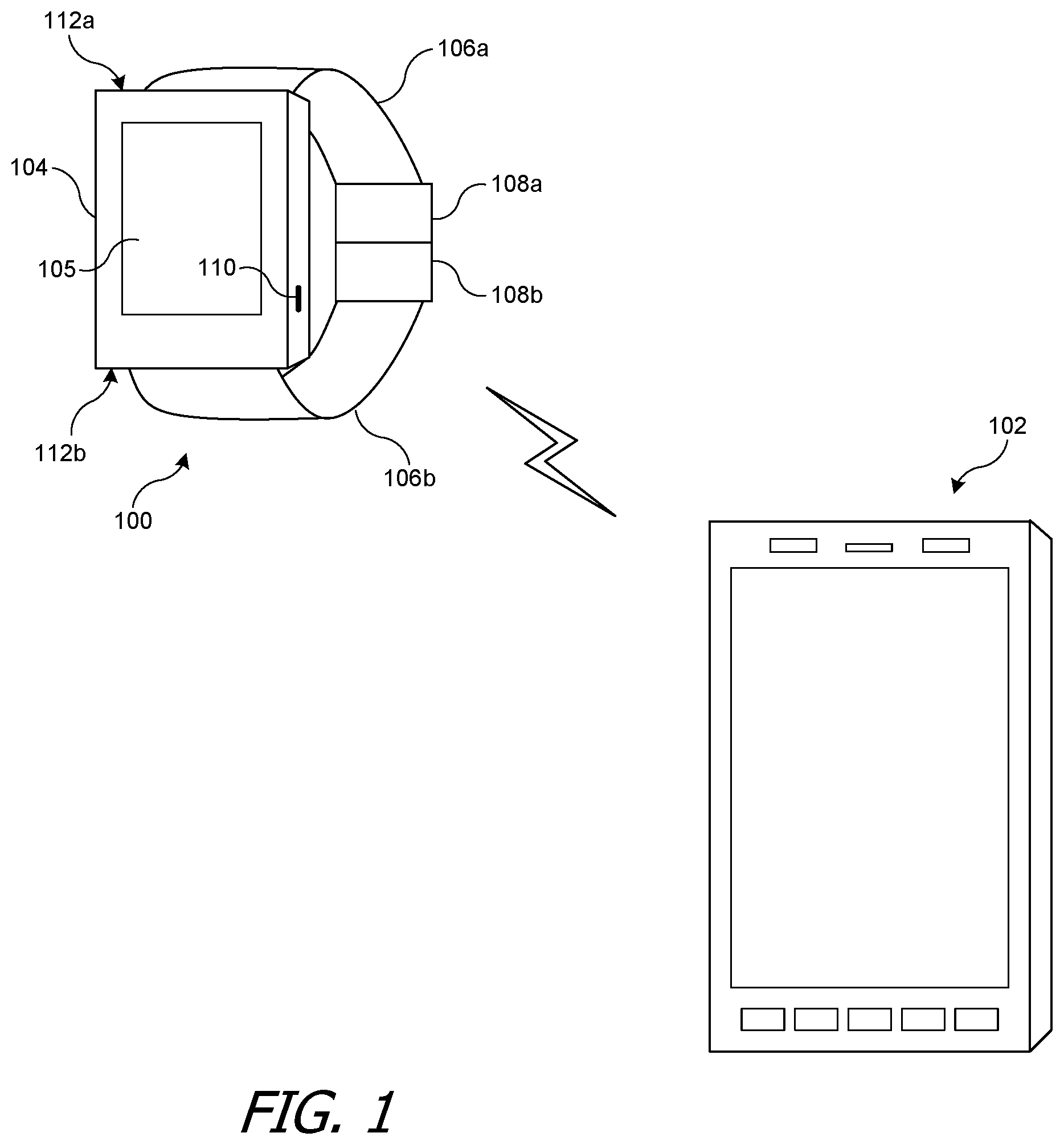 Patent US11785465 — Facilitating a secure session between paired devices — Figure 1