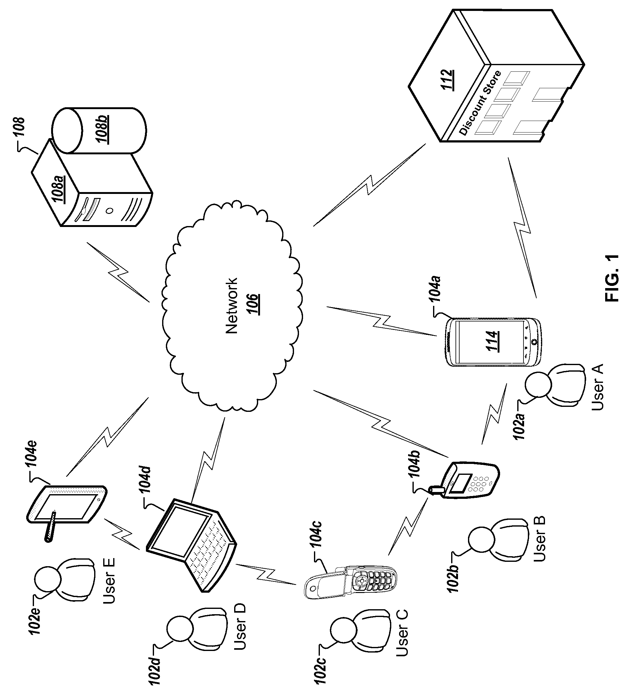 Patent US11785572 — Reminders based on device proximity using Bluetooth LE — Figure 1