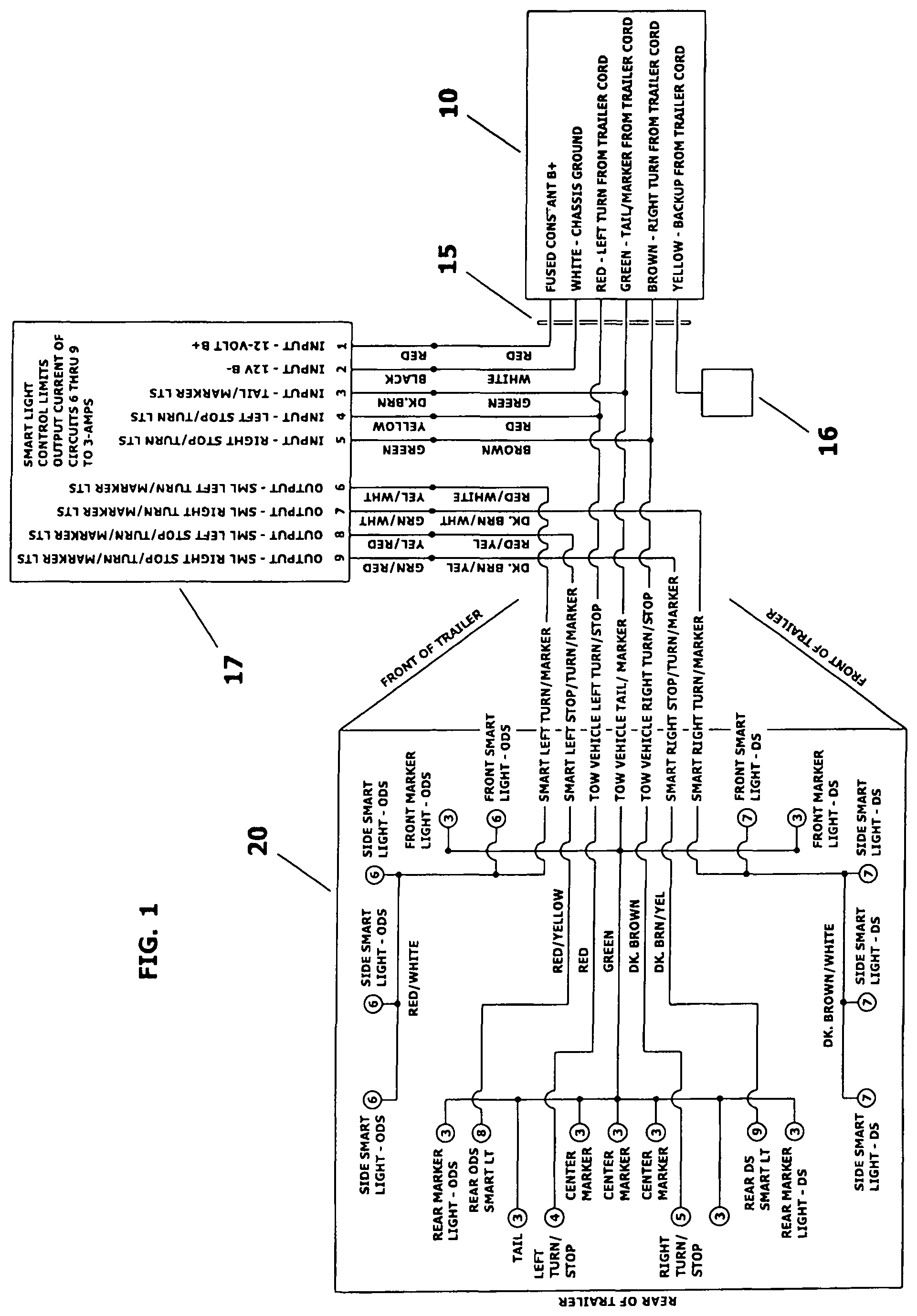Patent US11785692 — Supplemental exterior lighting system for recreational vehicles — Figure 1