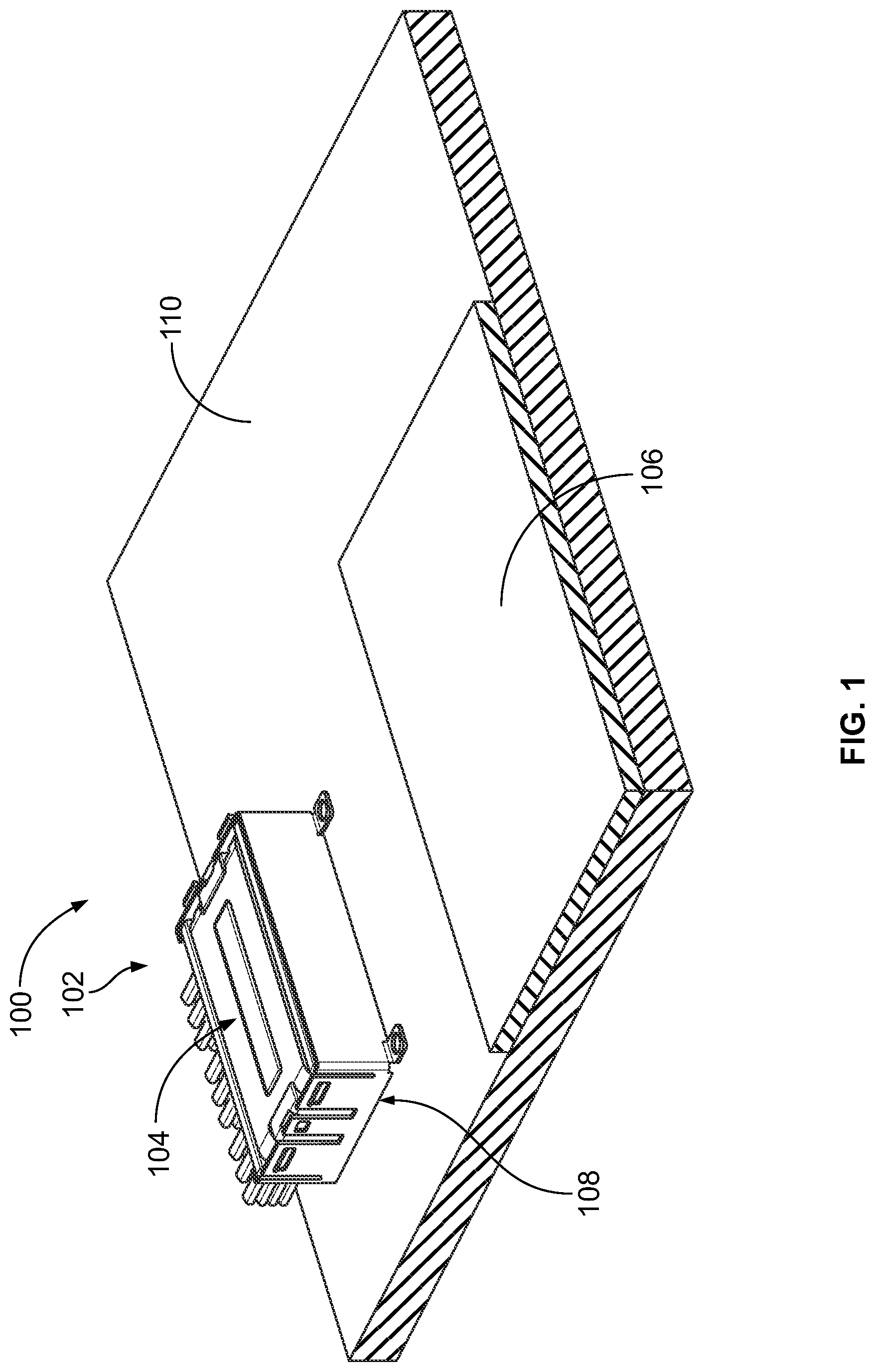Patent US11785731 — Cable assembly for a cable connector module — Figure 1