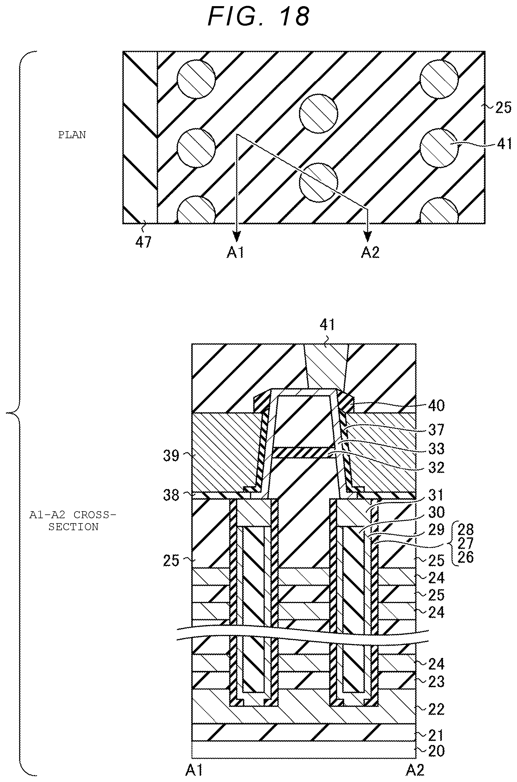 Patent US11785773 Figure 18 – Semiconductor storage device and method for manufacturing the same
