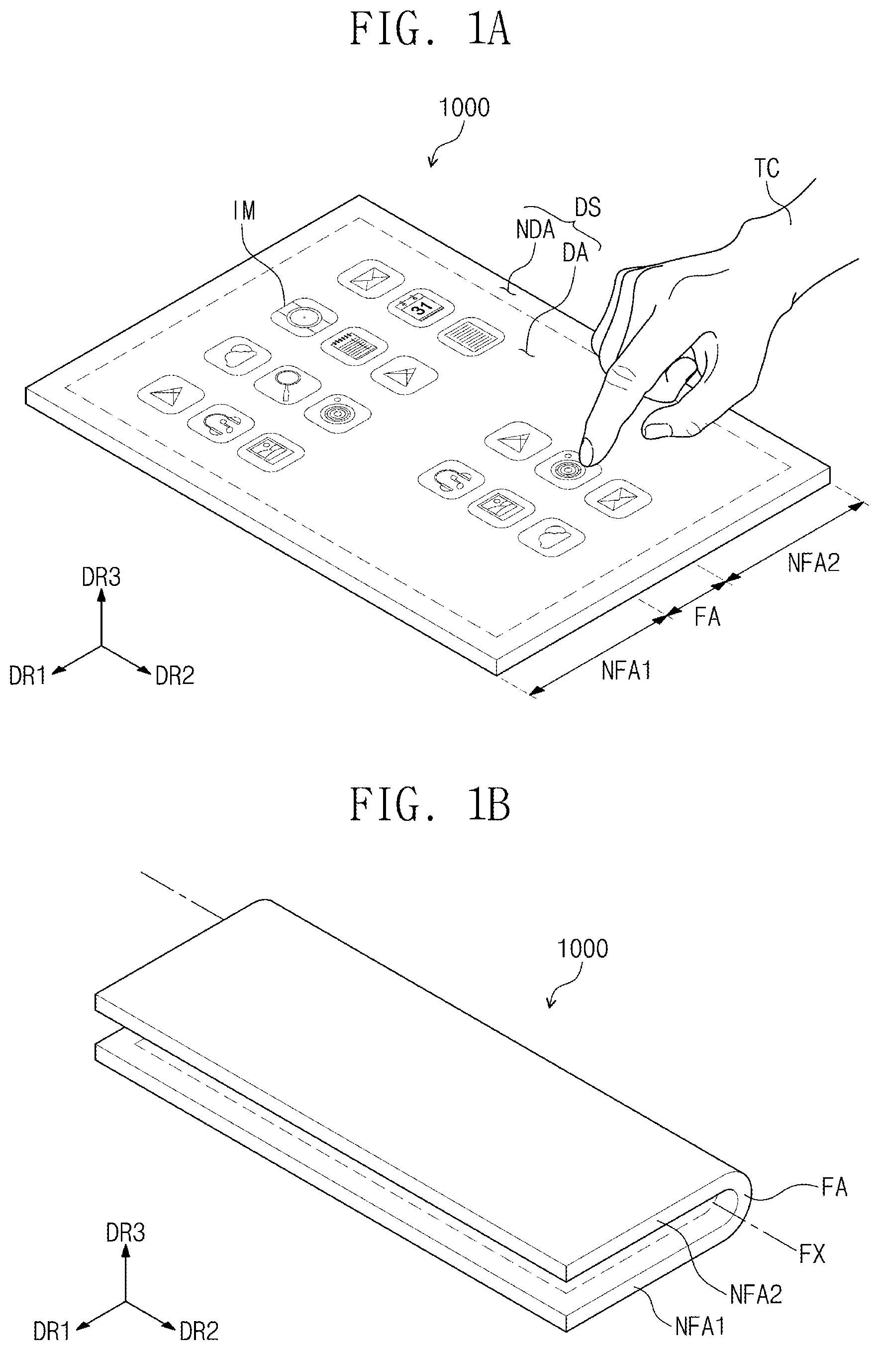 Patent US11785796 Figure 1 – Display device including multi-portion barrier layer