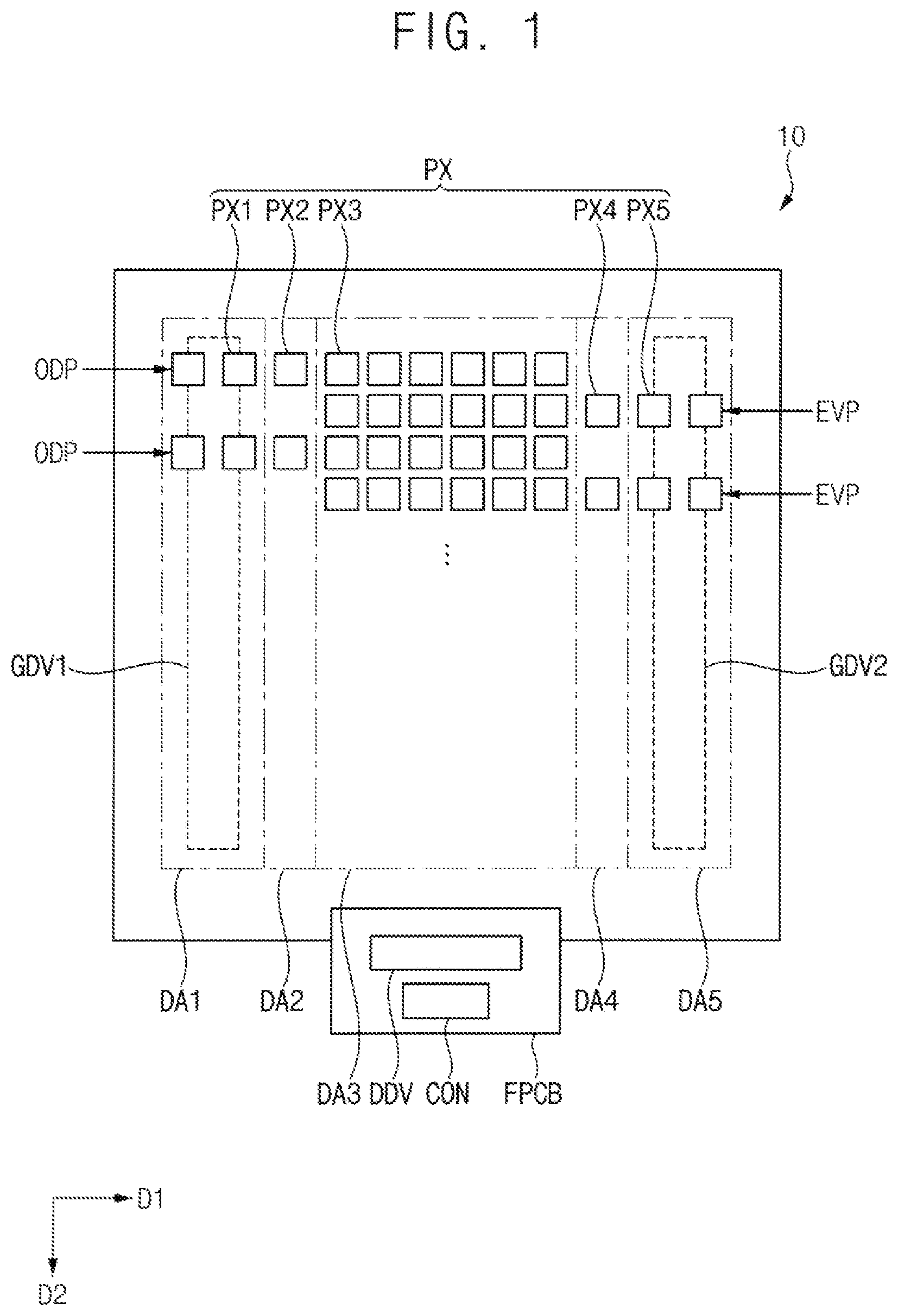 Patent US11785803 — Display device — Figure 1