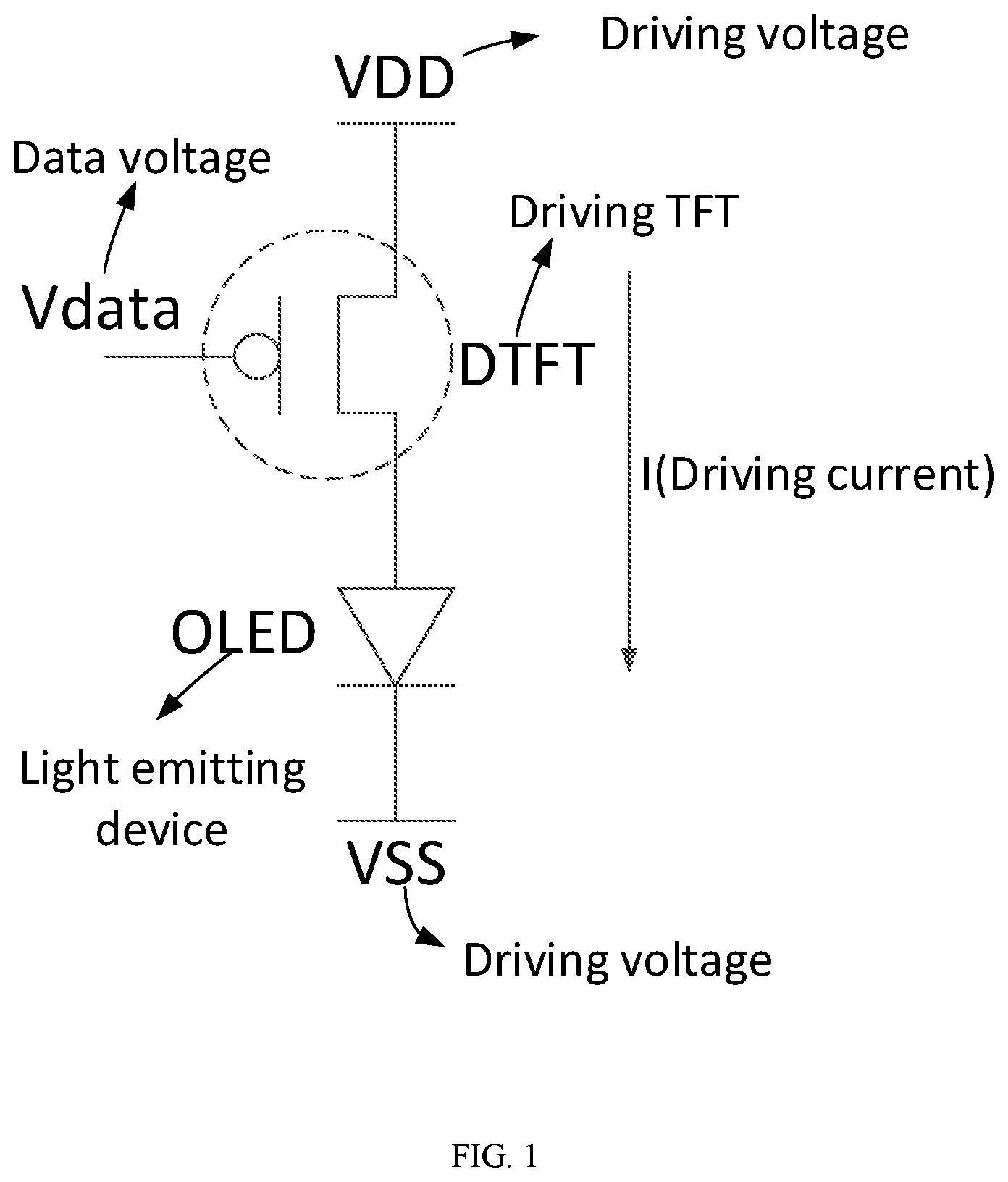 Patent US11785814 — Display panel and display device — Figure 1